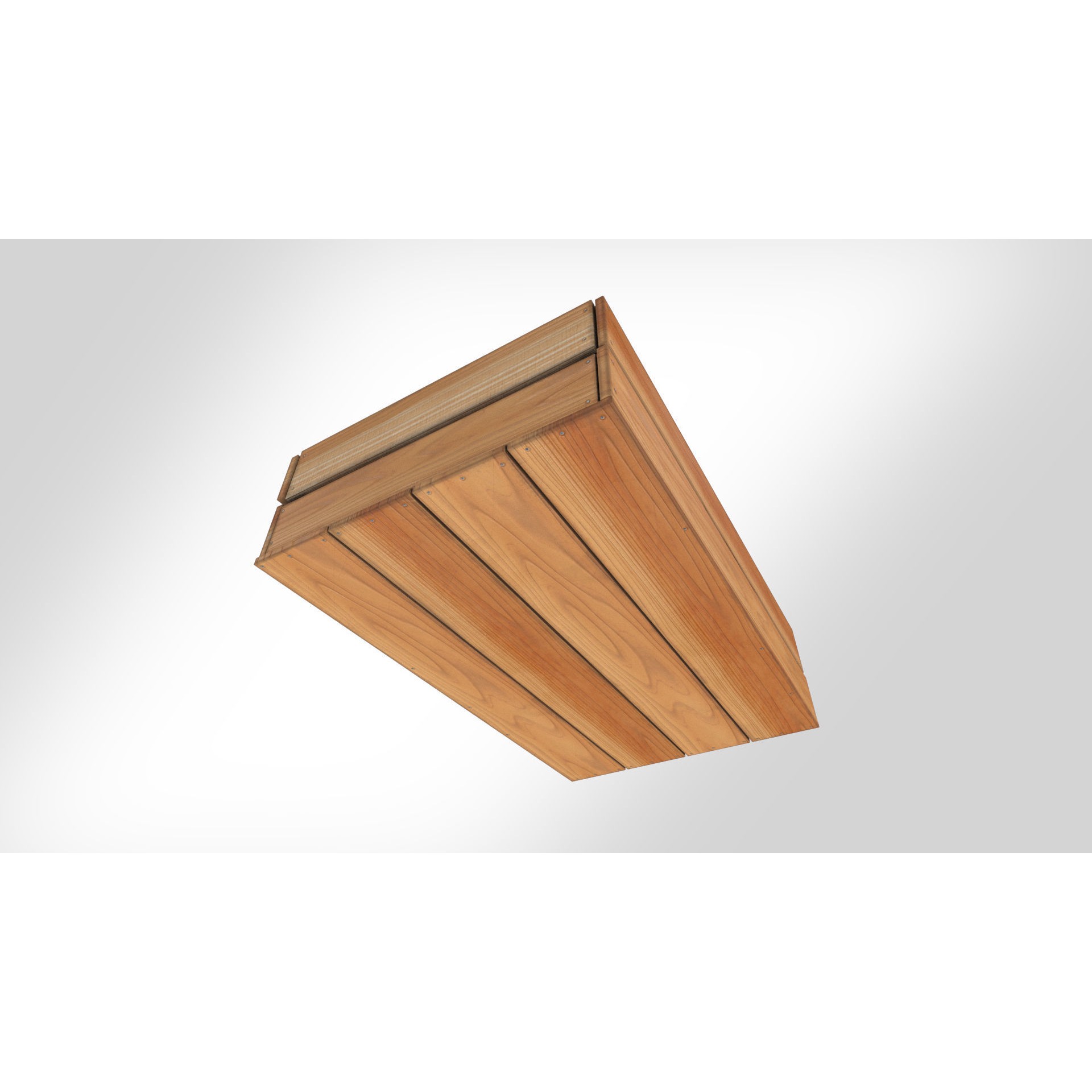 Wooden Crate 3D Model – Low Poly PBR Game Asset, FBX - View 5