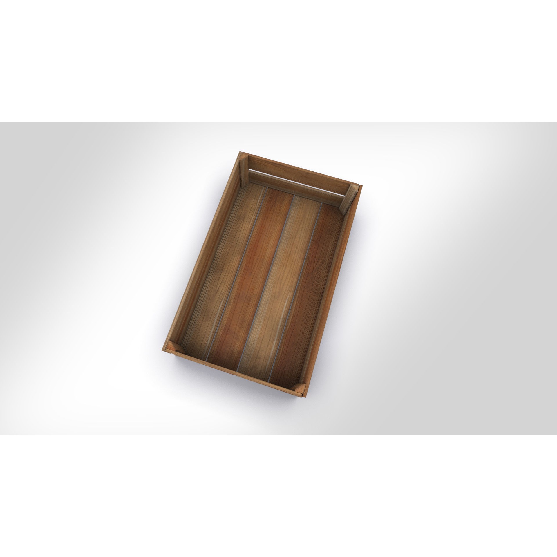 Wooden Crate 3D Model – Low Poly PBR Game Asset, FBX - View 6