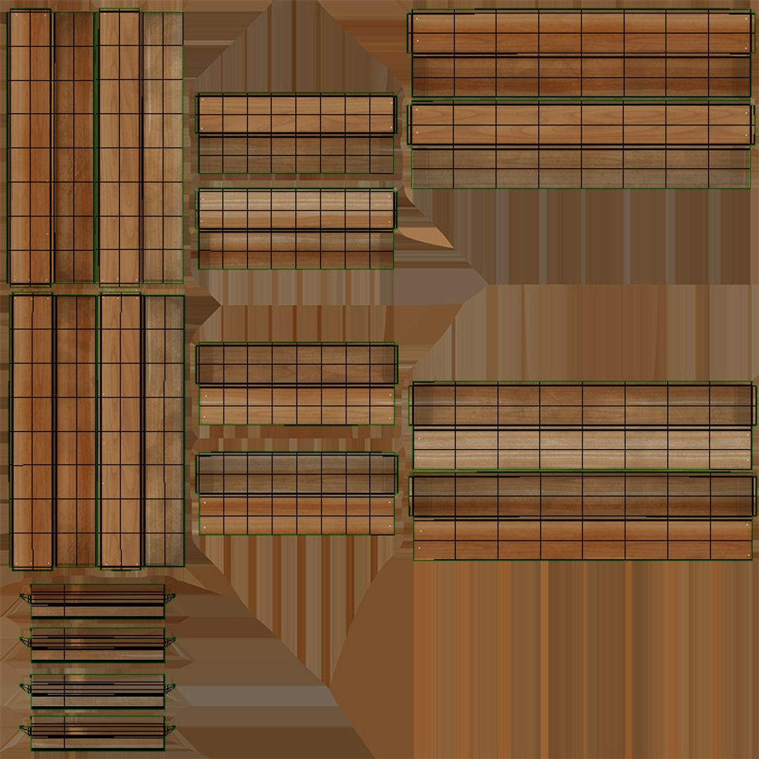Wooden Crate 3D Model – Low Poly PBR Game Asset, FBX - View 9