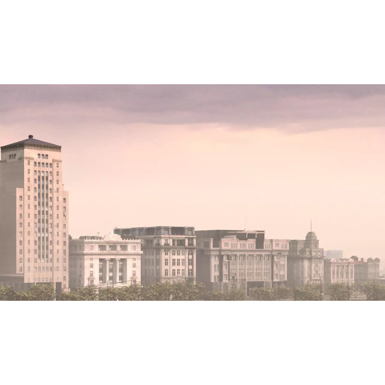 Old Shanghai Bund 3D Model – Detailed Architectural Asset, FBX - View 12