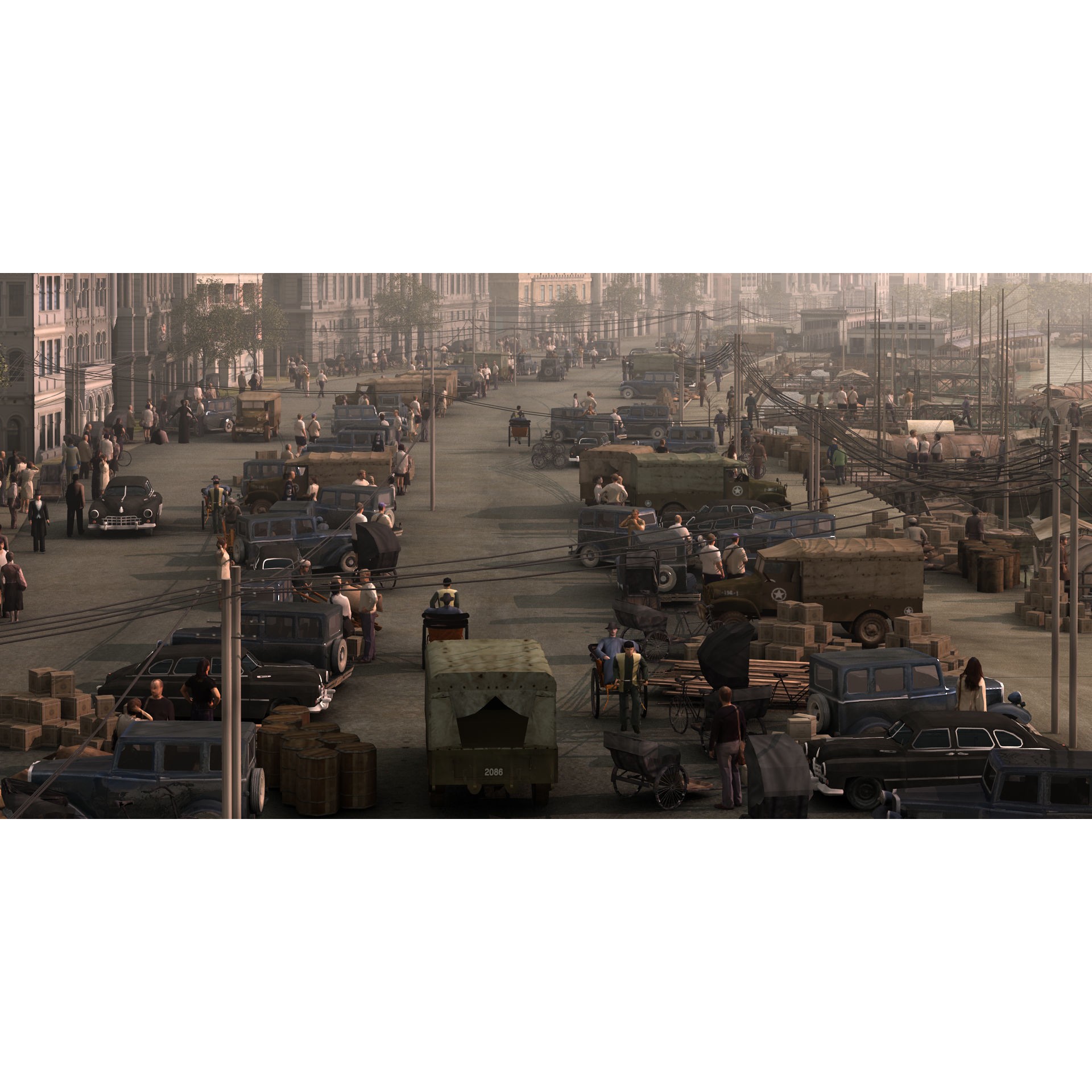 Old Shanghai Bund 3D Model – Detailed Architectural Asset, FBX - View 7