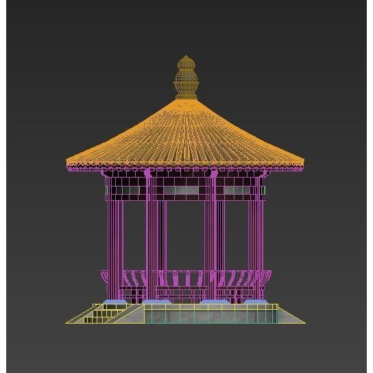Ancient Chinese Architecture 3D Model – Detailed Palatial Structures, FBX, OBJ - View 12