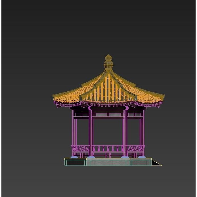 Ancient Chinese Architecture 3D Model – Detailed Palatial Structures, FBX, OBJ - View 13