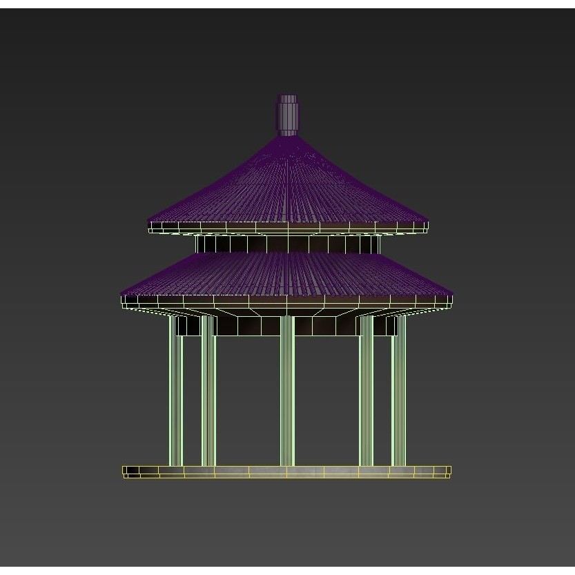 Ancient Chinese Architecture 3D Model – Detailed Palatial Structures, FBX, OBJ - View 16