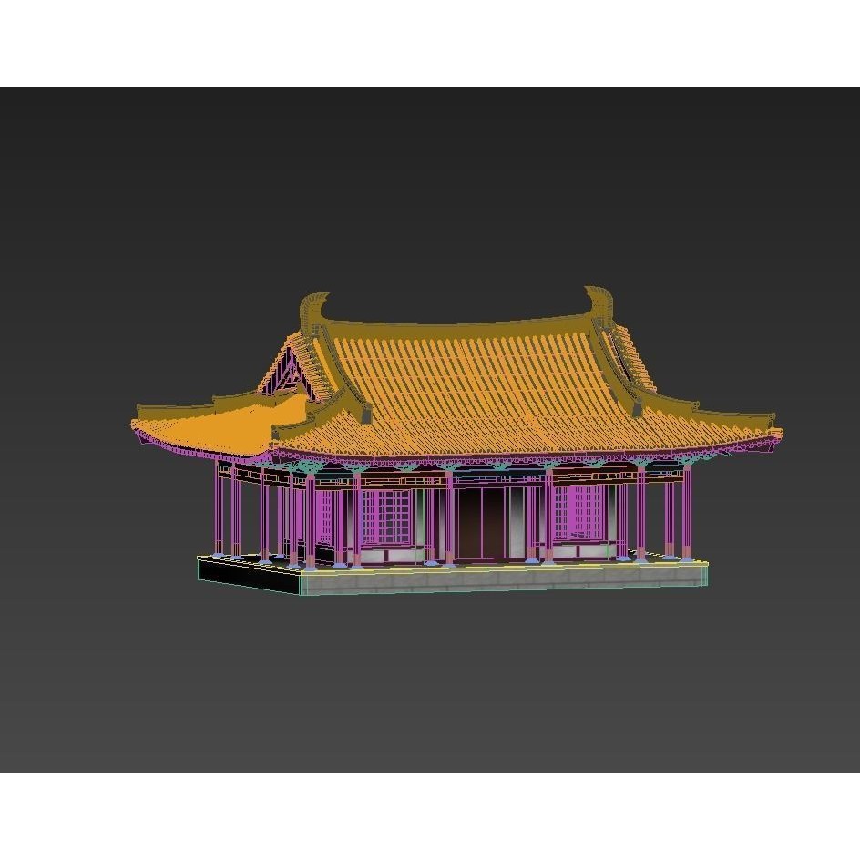 Ancient Chinese Architecture 3D Model – Detailed Palatial Structures, FBX, OBJ - View 19