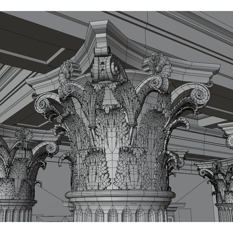 Ancient Greece Temple - Low-Poly Game-Ready 3D Model - View 14