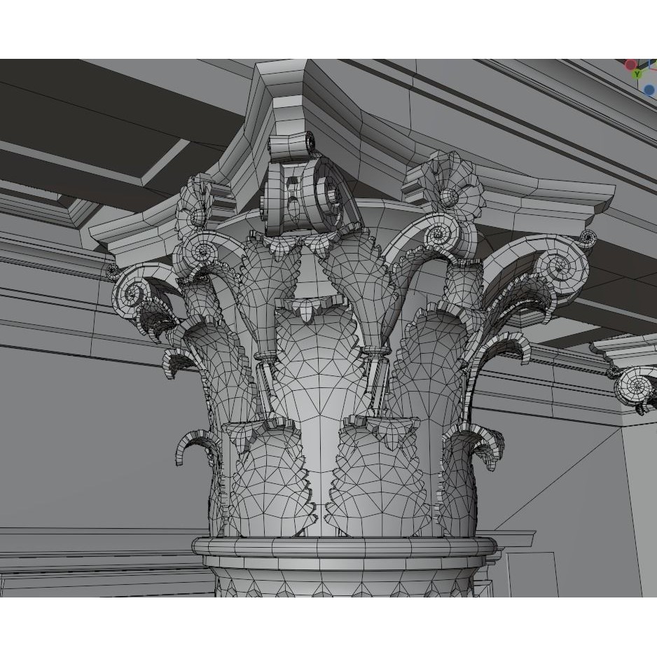 Ancient Greece Temple - Low-Poly Game-Ready 3D Model - View 15