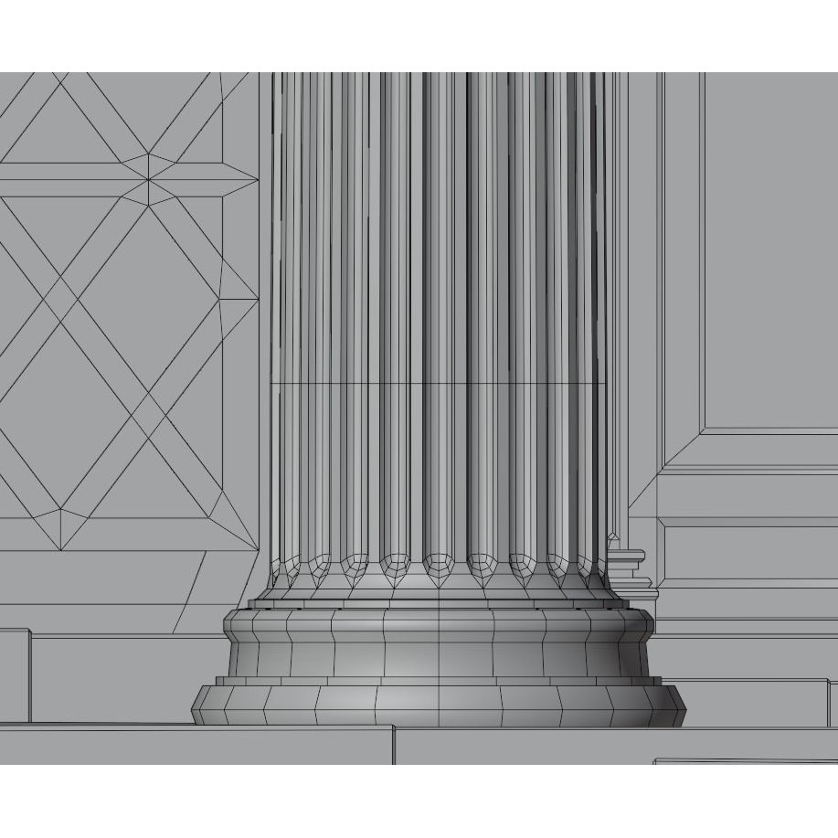 Ancient Greece Temple - Low-Poly Game-Ready 3D Model - View 16