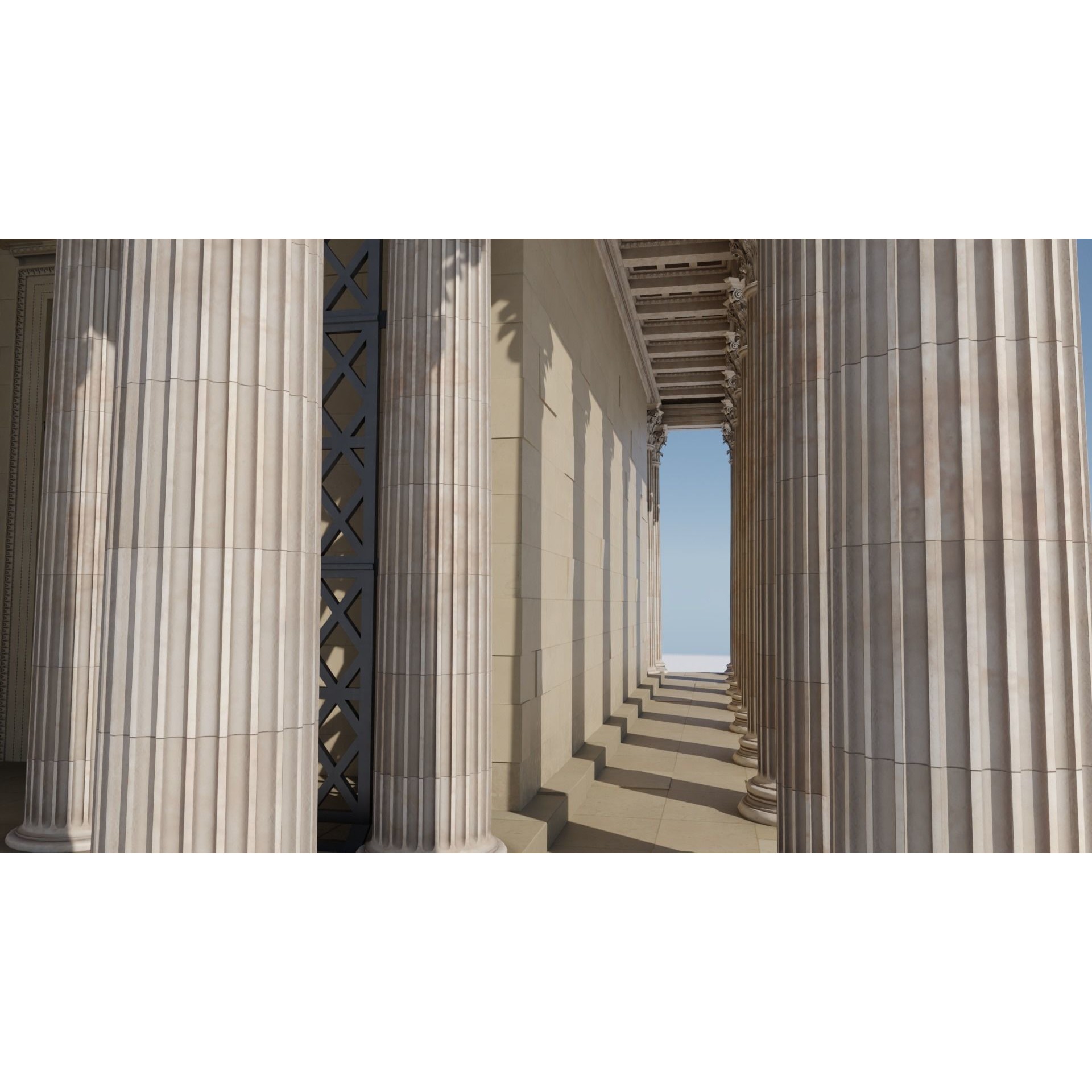 Ancient Greece Temple - Low-Poly Game-Ready 3D Model - View 4