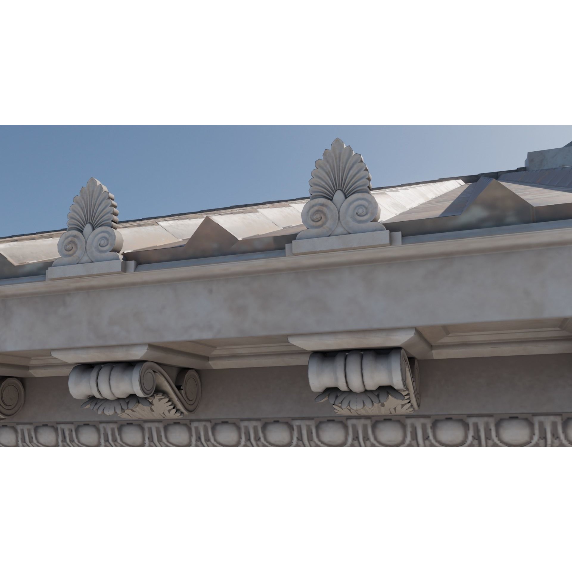 Ancient Greece Temple - Low-Poly Game-Ready 3D Model - View 8