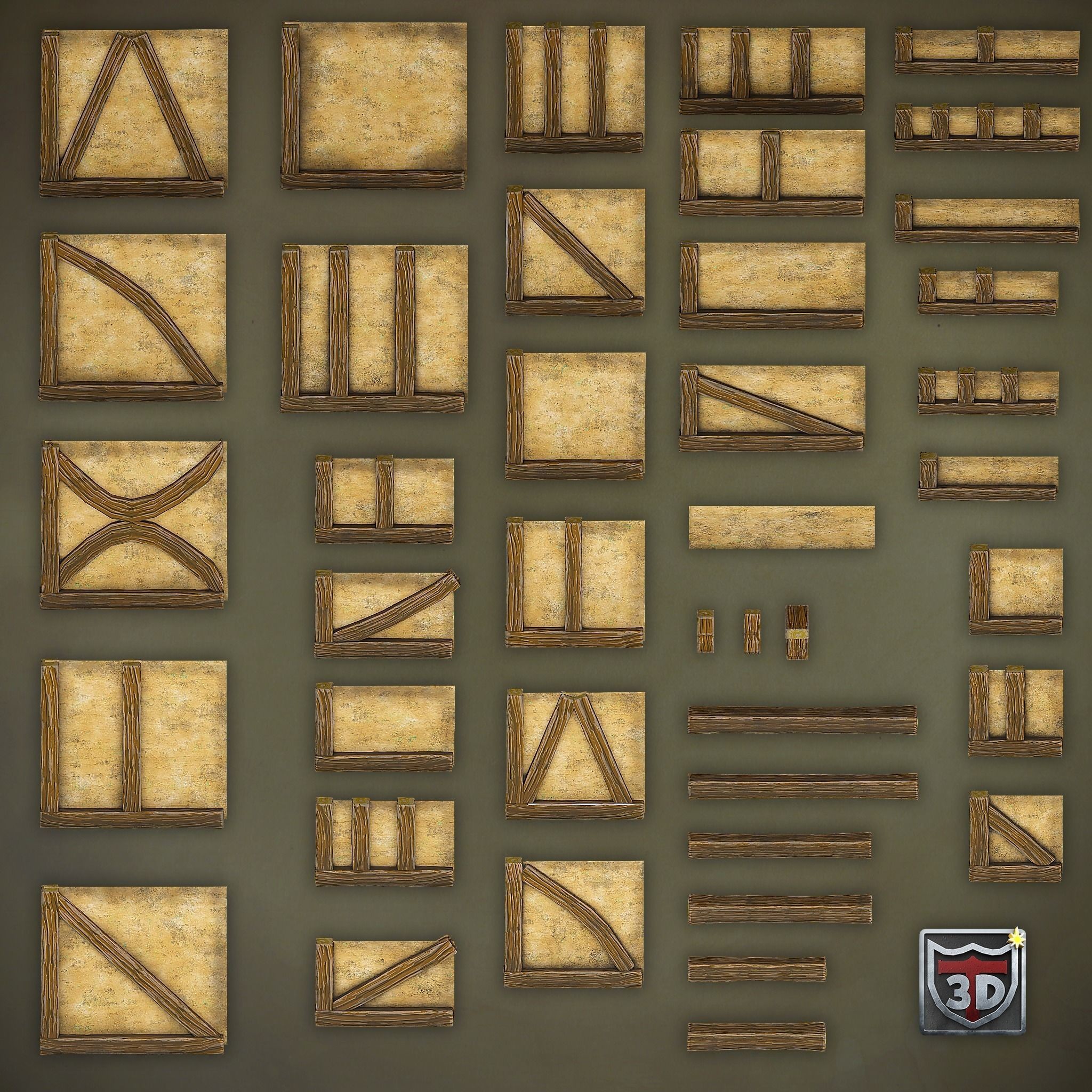 Medieval Castles & Towns 3D Model – Modular Kitbash Pack for Blender & UE5 - View 17