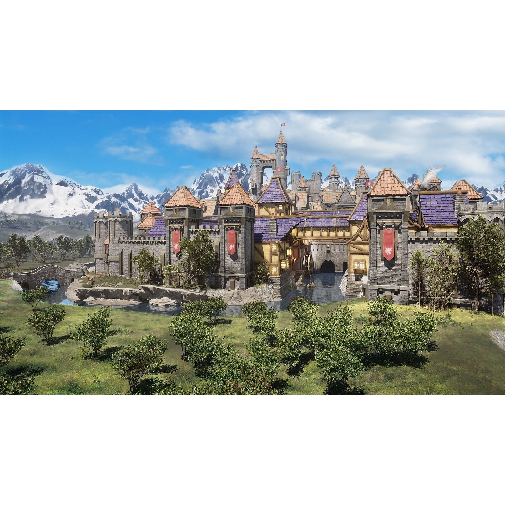 Medieval Castles & Towns 3D Model – Modular Kitbash Pack for Blender & UE5 - View 20