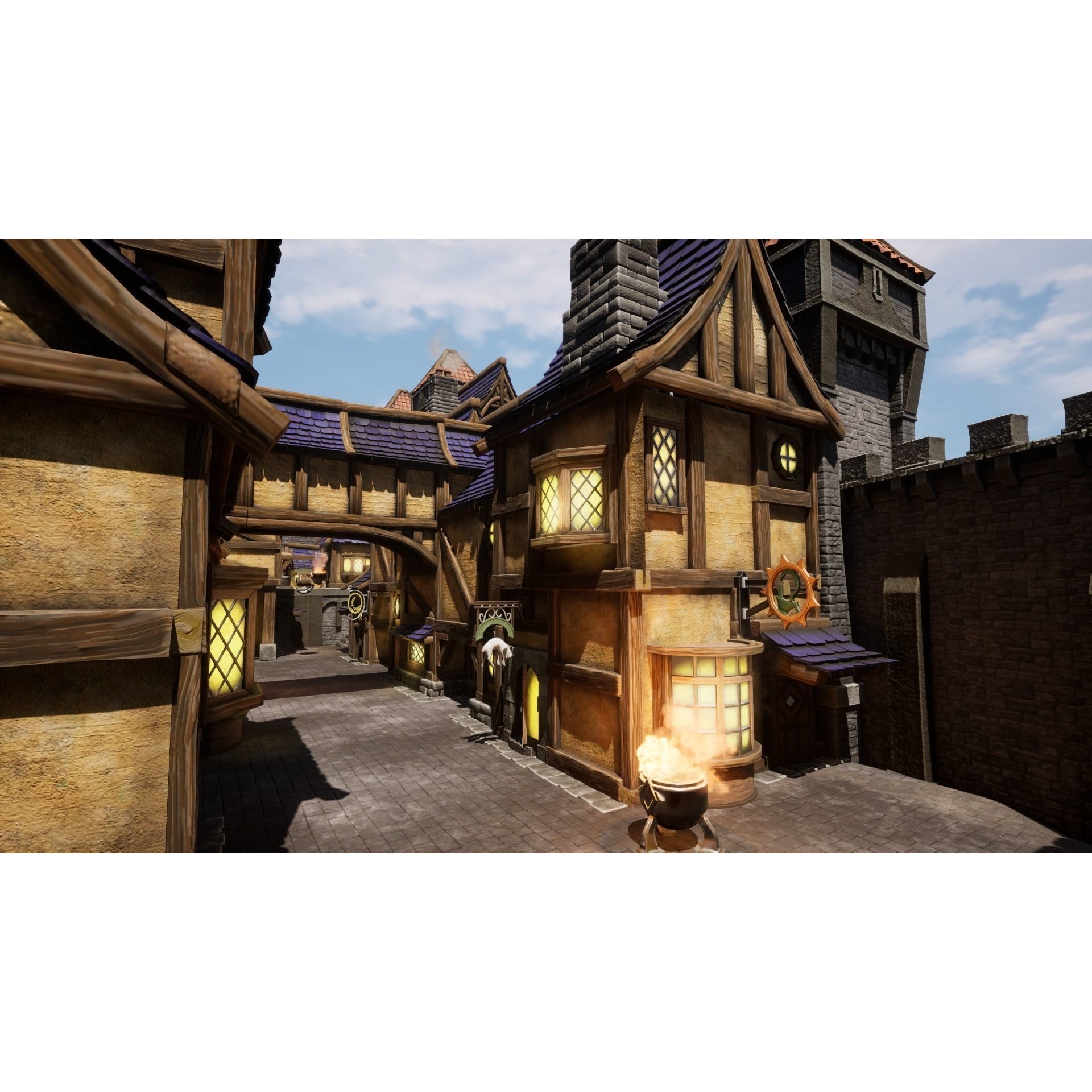 Medieval Castles & Towns 3D Model – Modular Kitbash Pack for Blender & UE5 - View 23