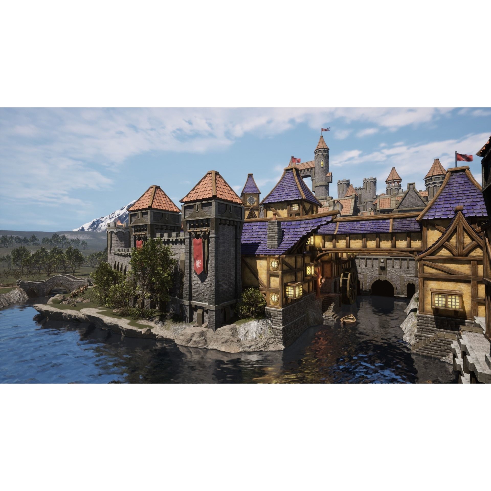 Medieval Castles & Towns 3D Model – Modular Kitbash Pack for Blender & UE5 - View 28