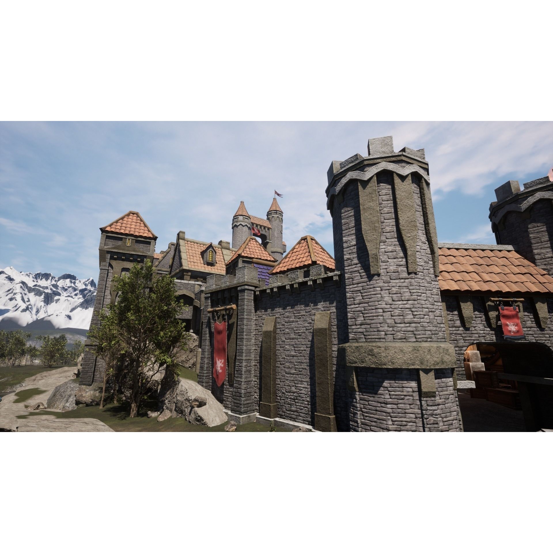 Medieval Castles & Towns 3D Model – Modular Kitbash Pack for Blender & UE5 - View 30