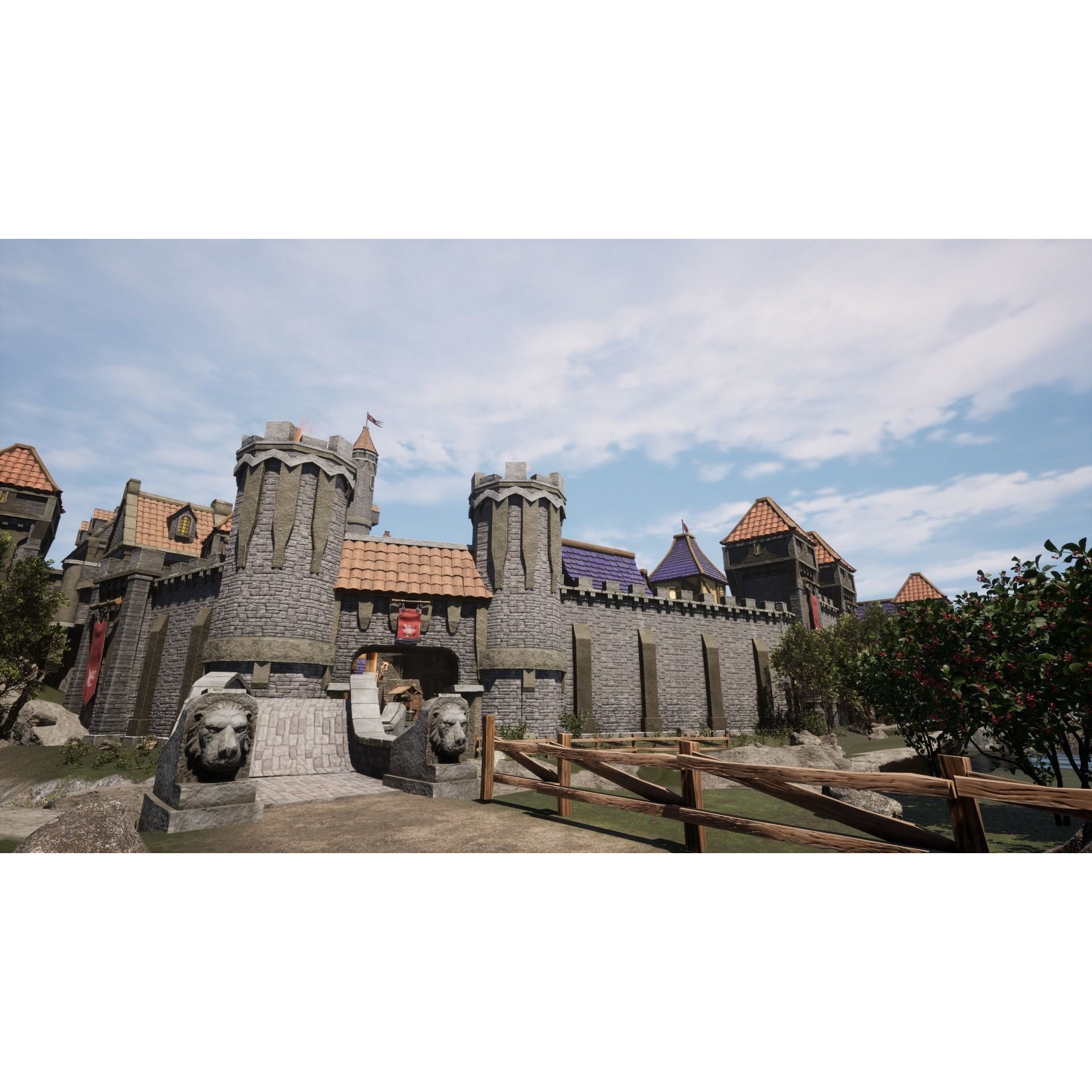 Medieval Castles & Towns 3D Model – Modular Kitbash Pack for Blender & UE5 - View 31