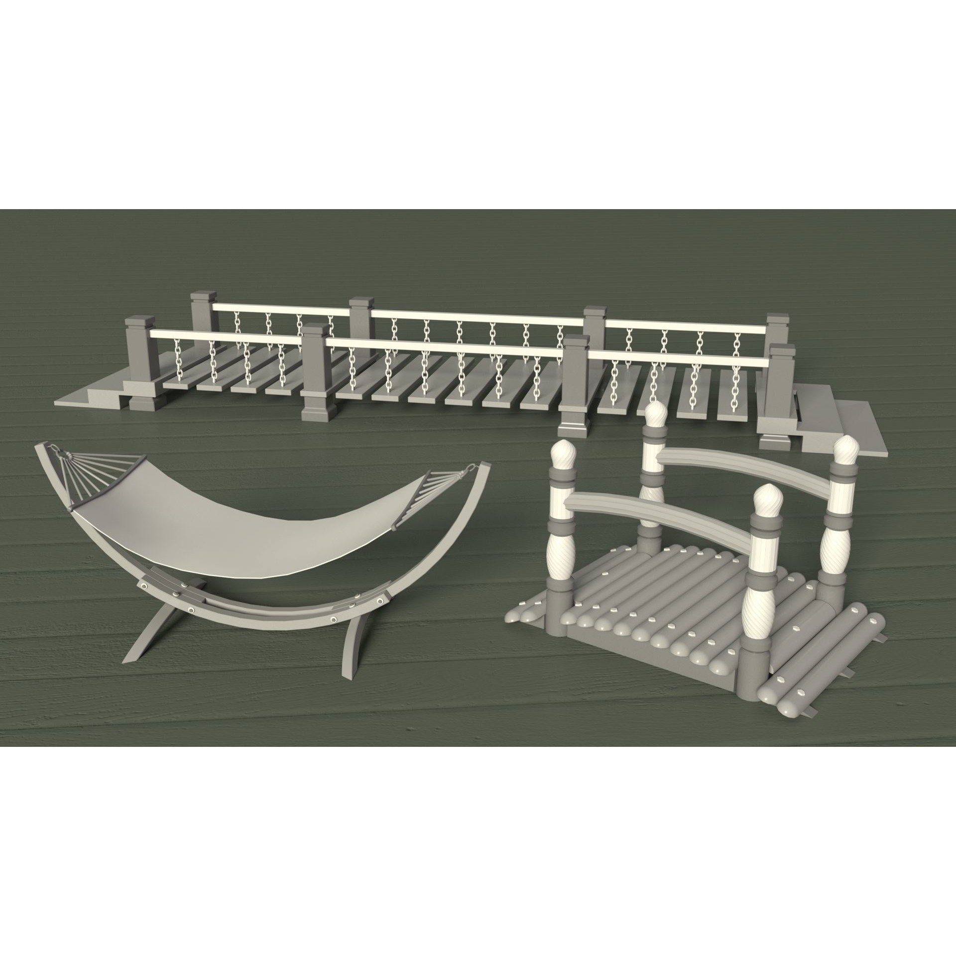 Environment Props 3D Model – Low Poly Collection of 101 Assets, FBX/OBJ - View 15