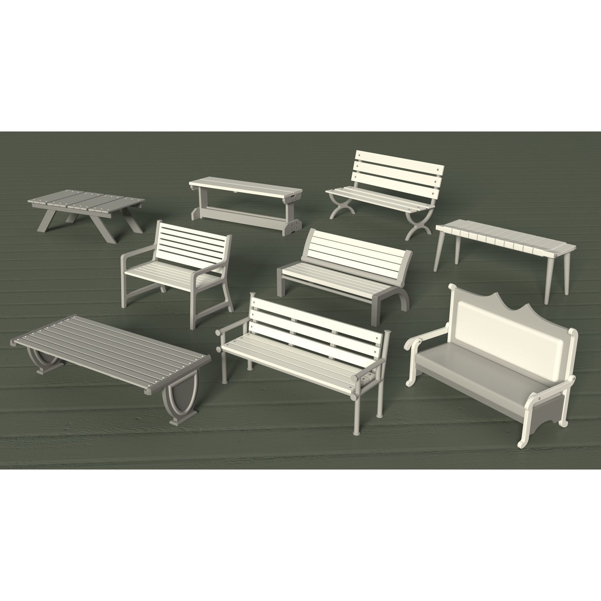 Environment Props 3D Model – Low Poly Collection of 101 Assets, FBX/OBJ - View 21