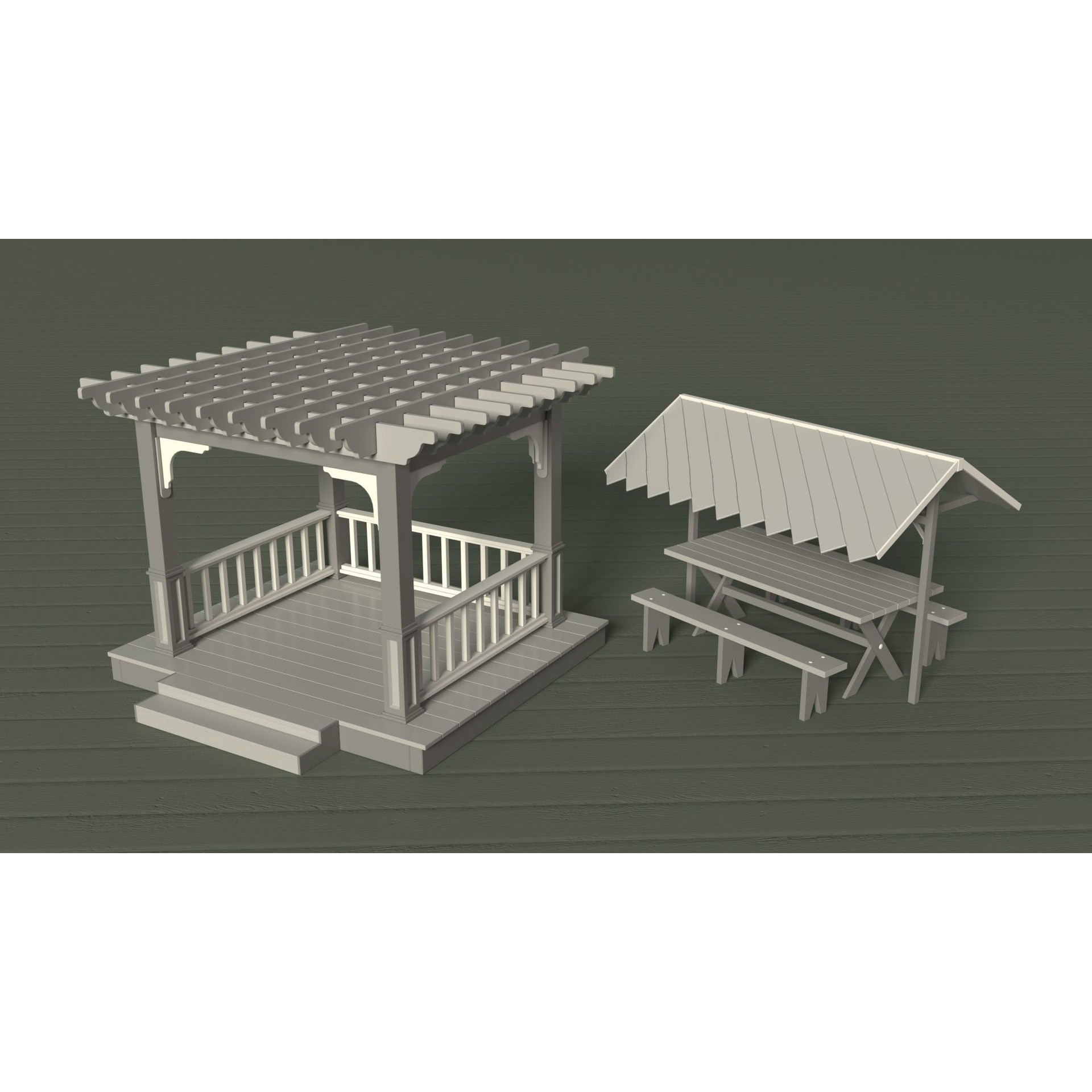 Environment Props 3D Model – Low Poly Collection of 101 Assets, FBX/OBJ - View 7