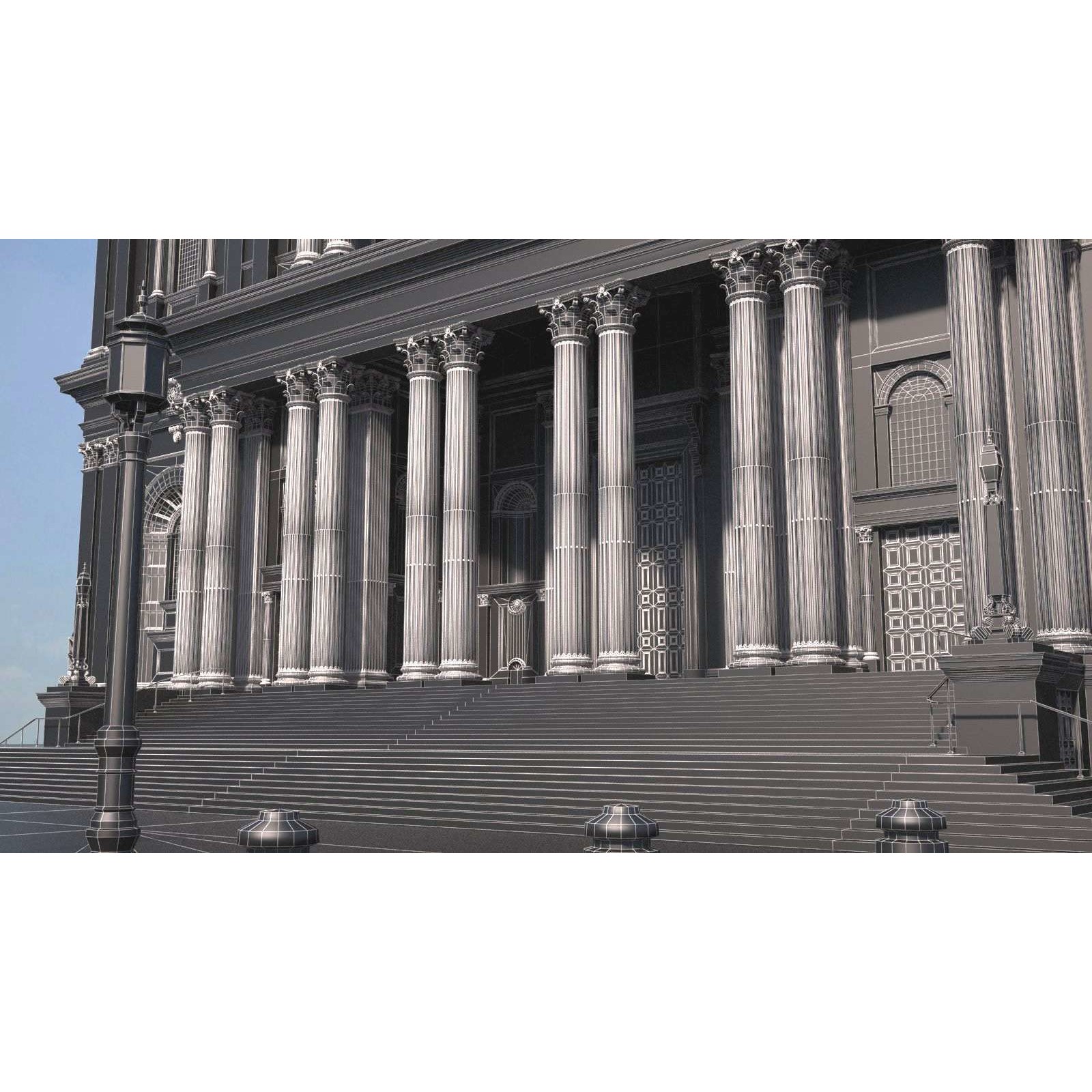 St Paul's Cathedral 3D Model – High Detail Landmark Asset, FBX, OBJ