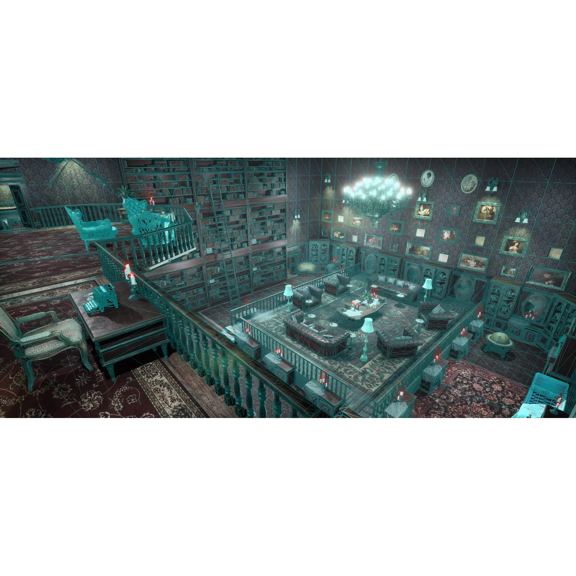 Ravenwood Manor 3D Model – Gothic Victorian Mansion, Game-Ready