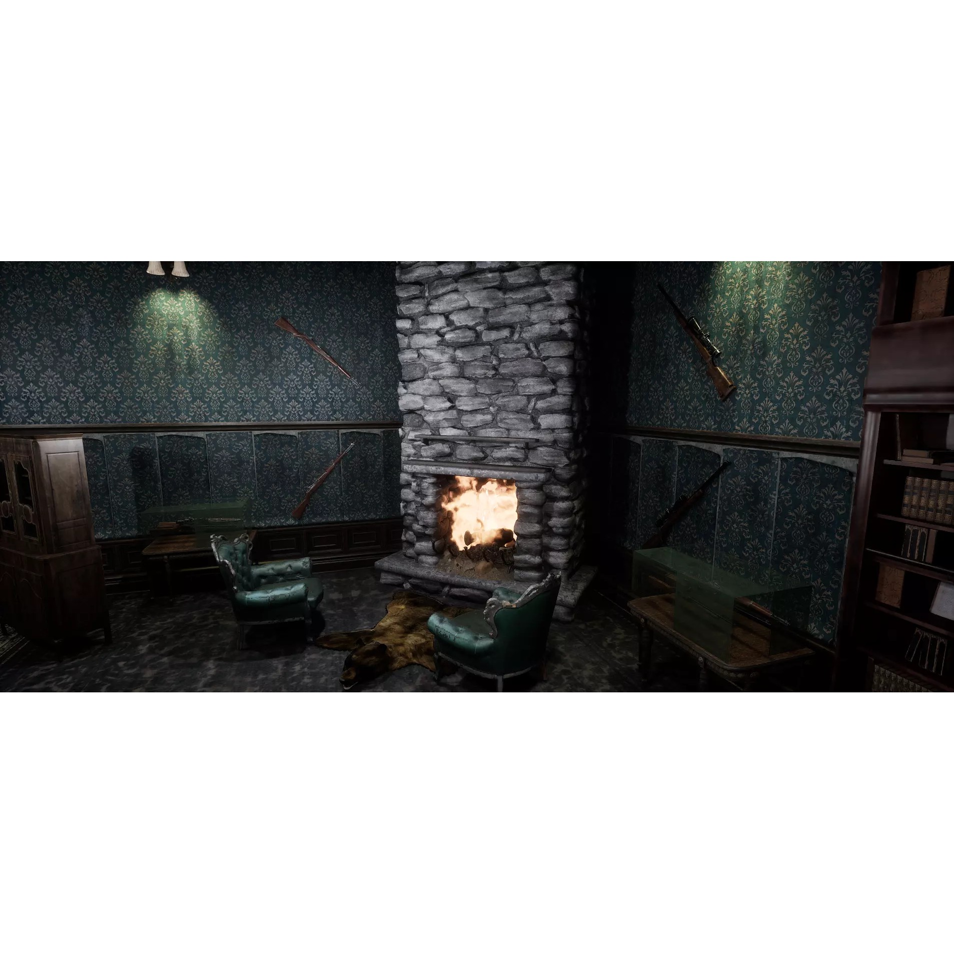Ravenwood Manor 3D Model – Gothic Victorian Mansion, Game-Ready - View 12