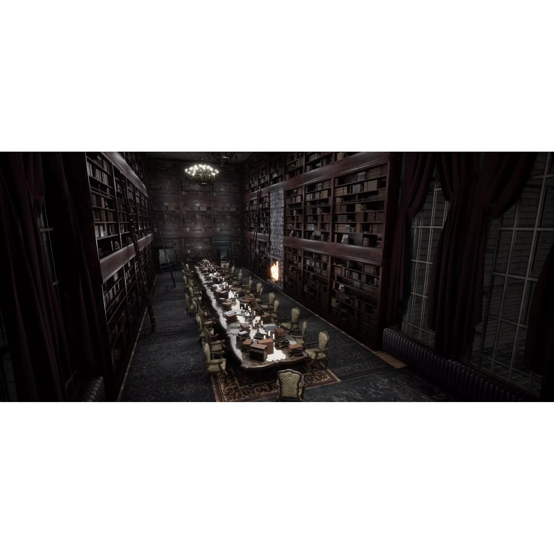 Ravenwood Manor 3D Model – Gothic Victorian Mansion, Game-Ready - View 14
