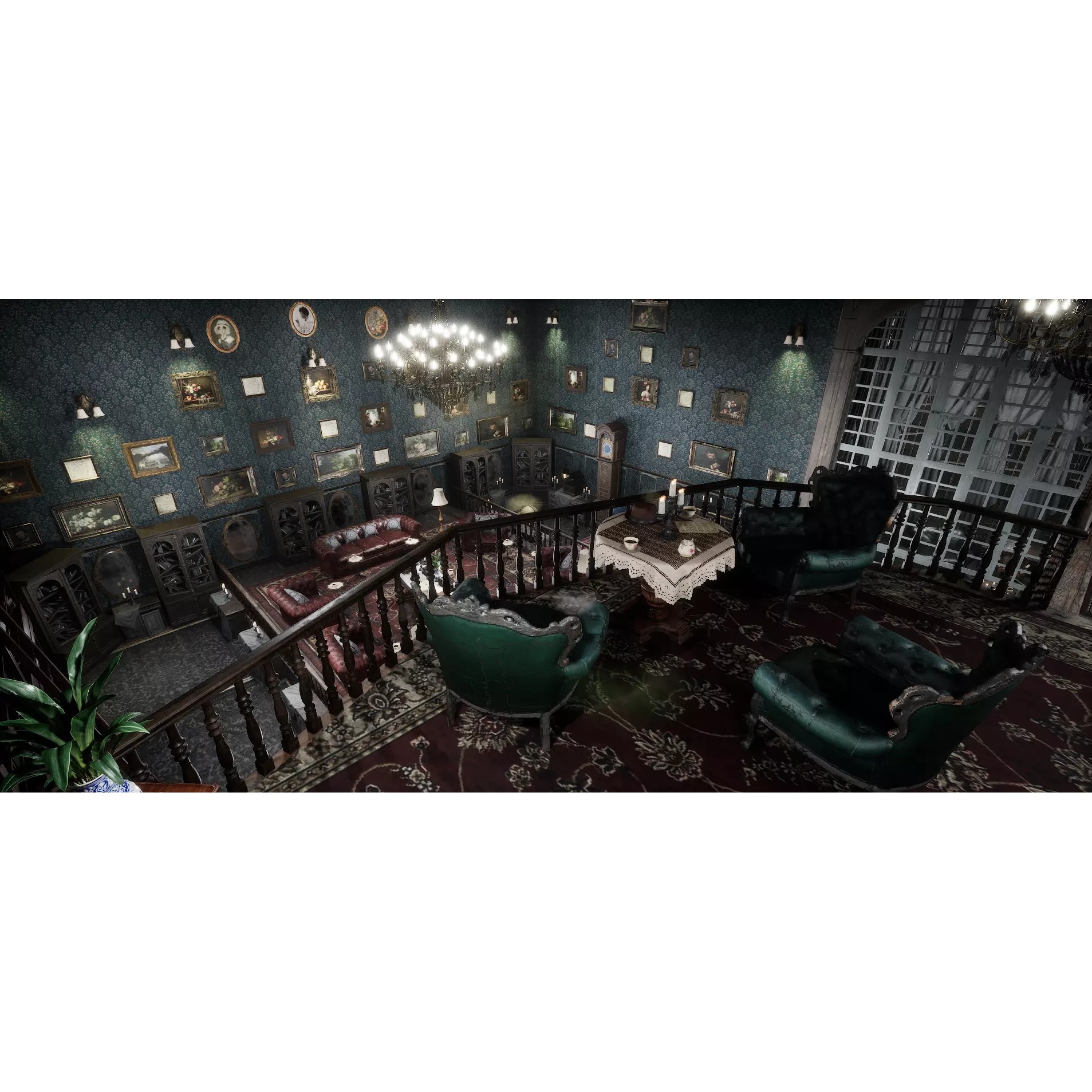 Ravenwood Manor 3D Model – Gothic Victorian Mansion, Game-Ready - View 5
