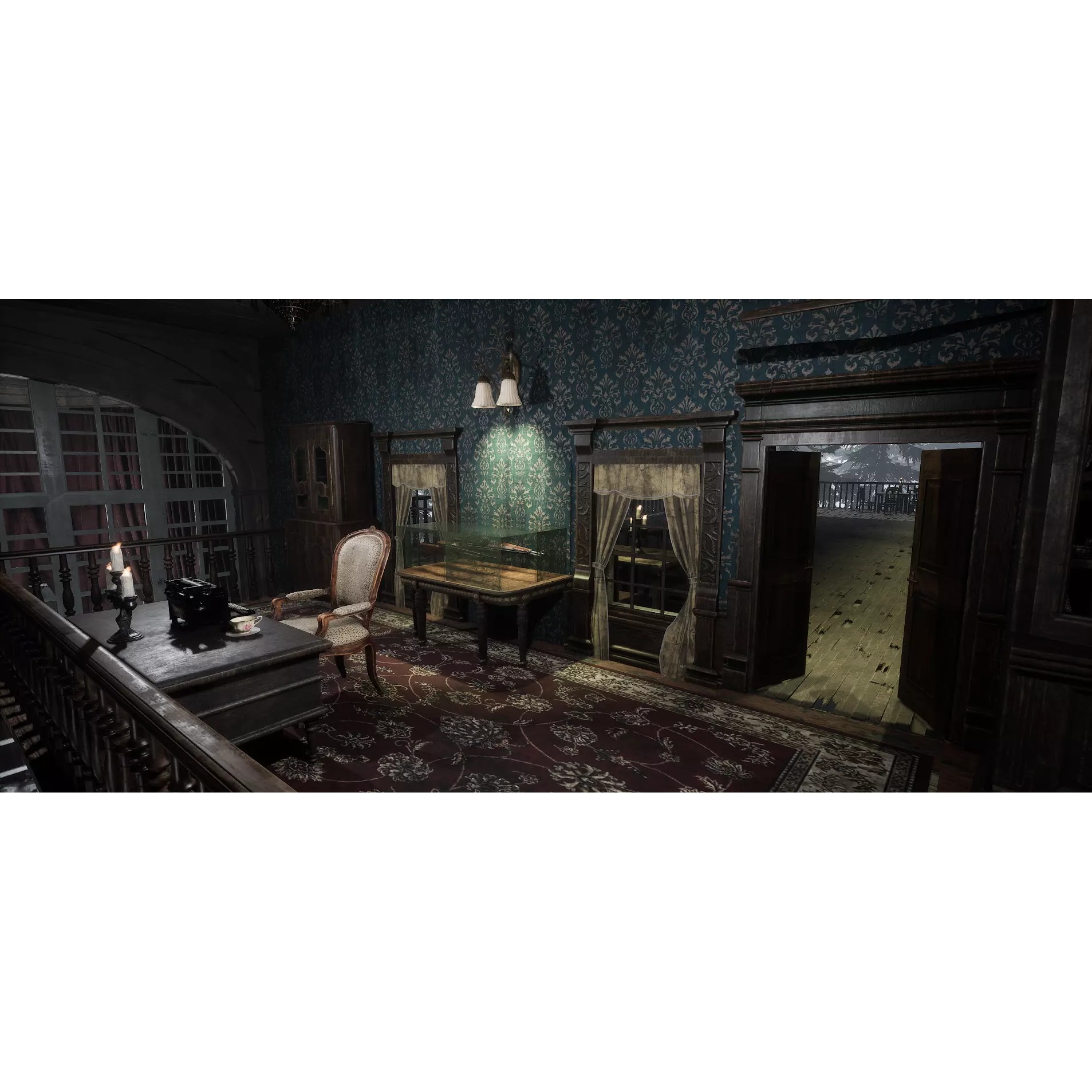 Ravenwood Manor 3D Model – Gothic Victorian Mansion, Game-Ready - View 6