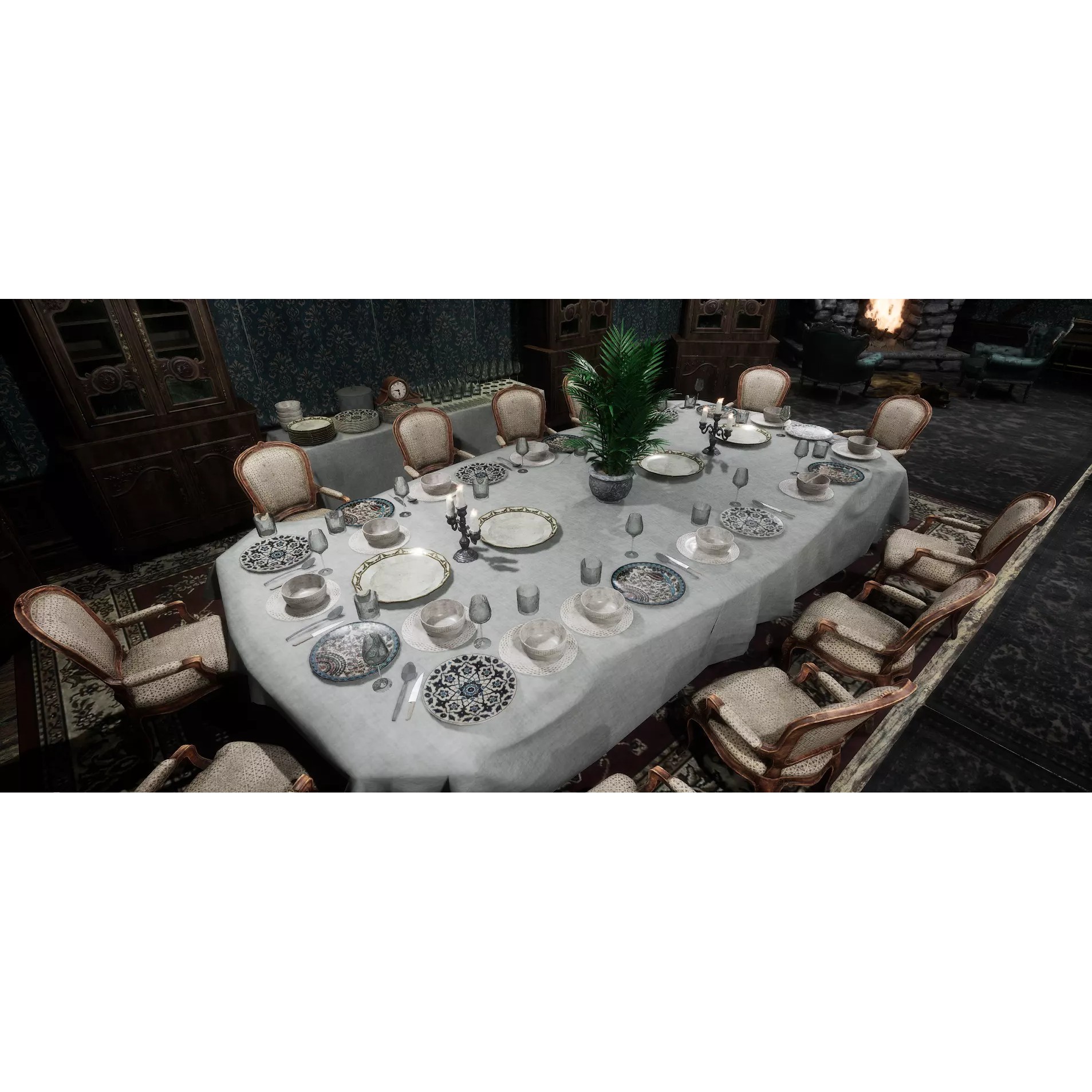 Ravenwood Manor 3D Model – Gothic Victorian Mansion, Game-Ready - View 8