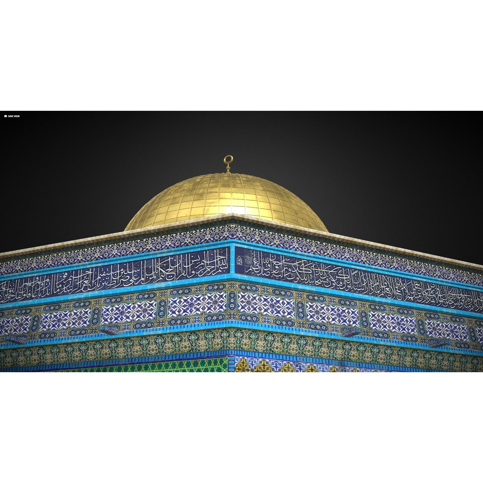 Dome of the Rock - Realistic 3D Model - View 10