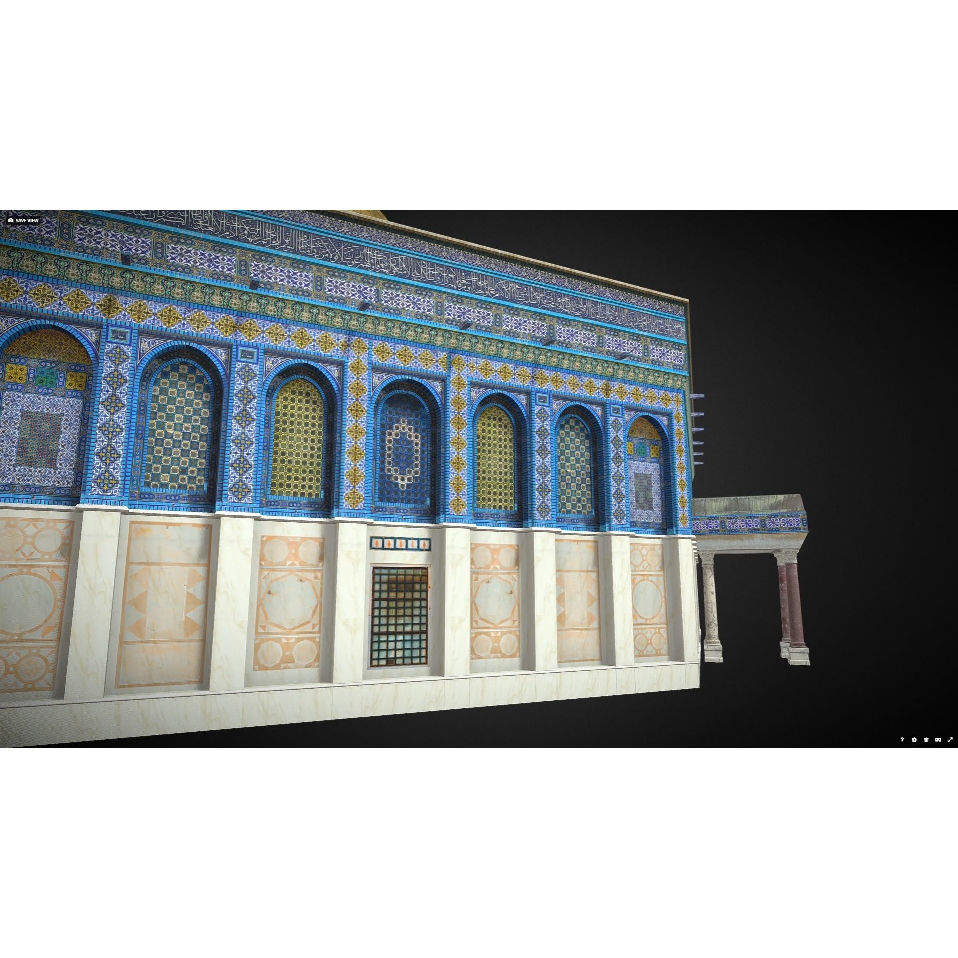 Dome of the Rock - Realistic 3D Model - View 16