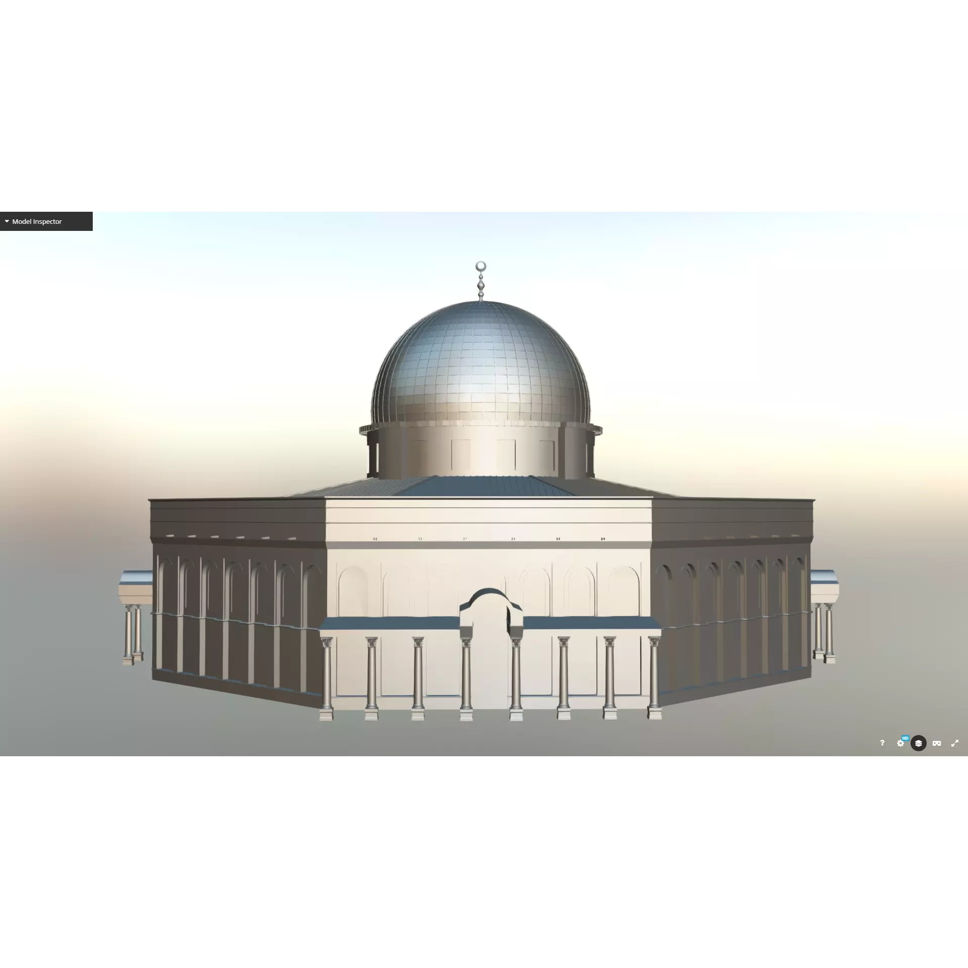 Dome of the Rock - Realistic 3D Model - View 18
