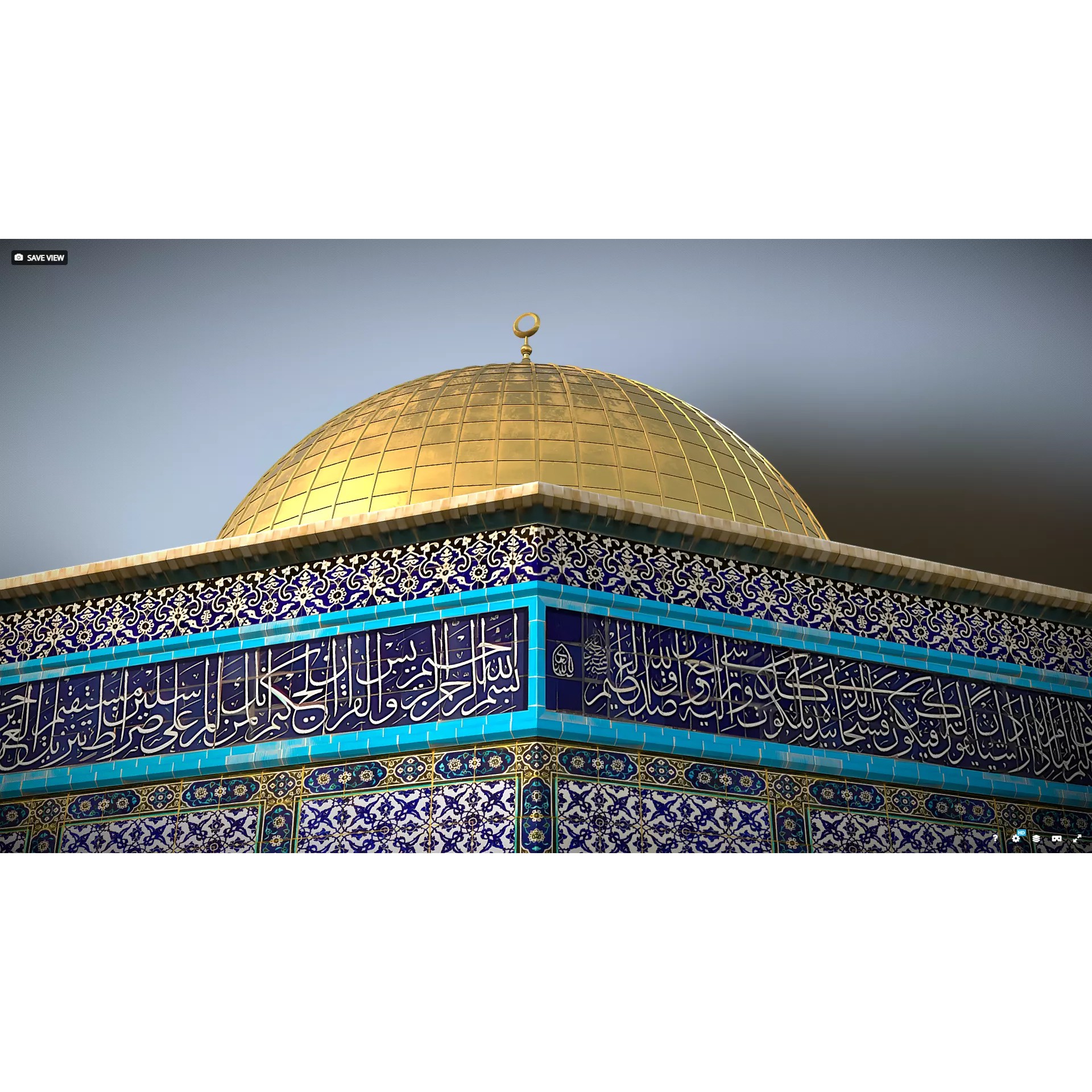 Dome of the Rock - Realistic 3D Model - View 4