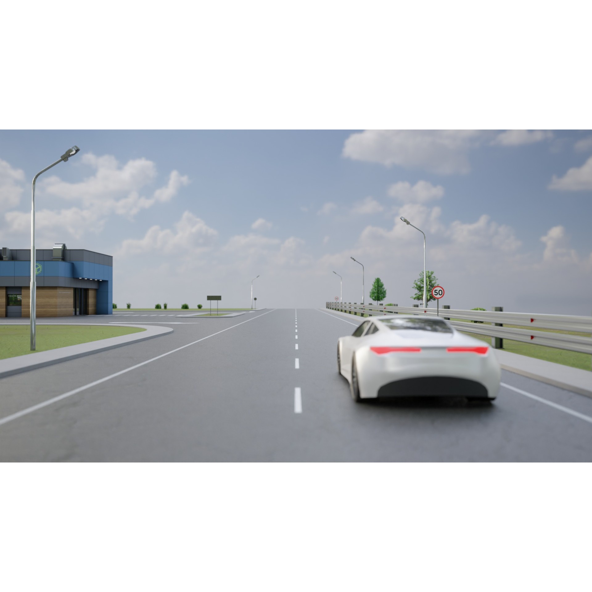 Electric Vehicle Charging Station 3D Model – Game-Ready PBR Asset, FBX, OBJ - View 20
