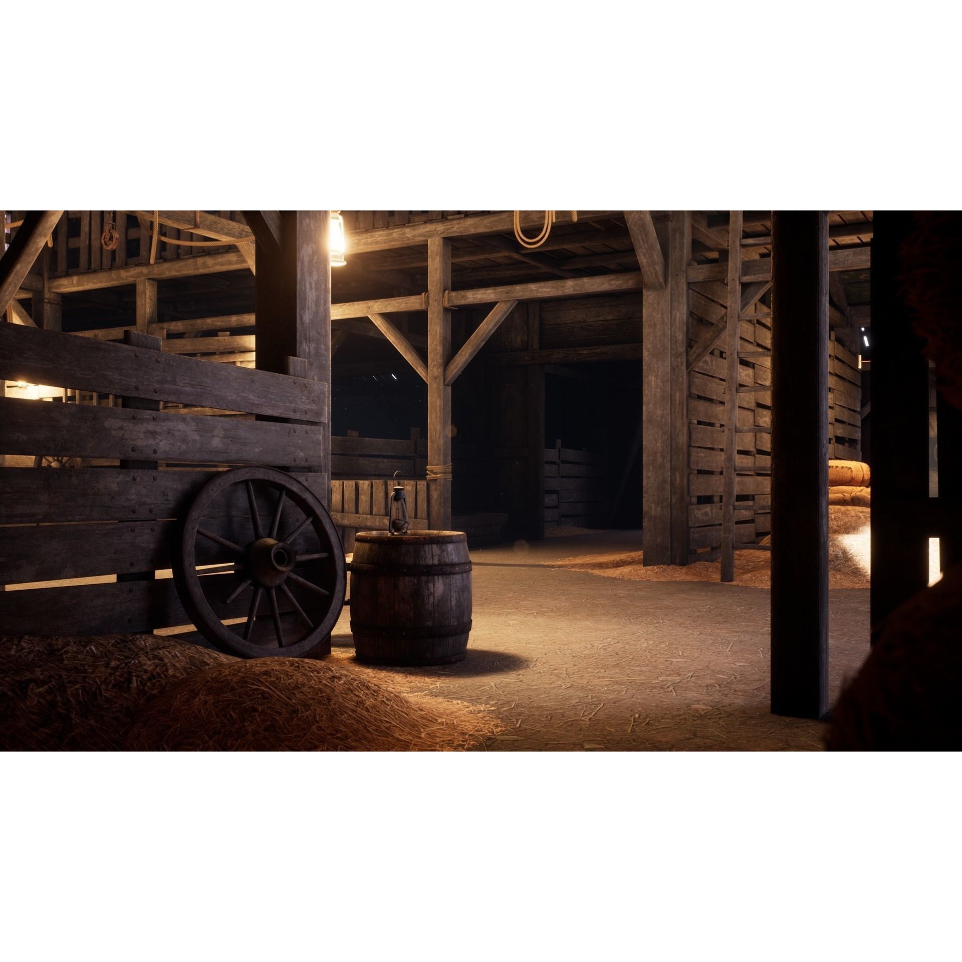 Old West Barn 3D Model – Low Poly PBR Asset, FBX, OBJ, Blender - View 10