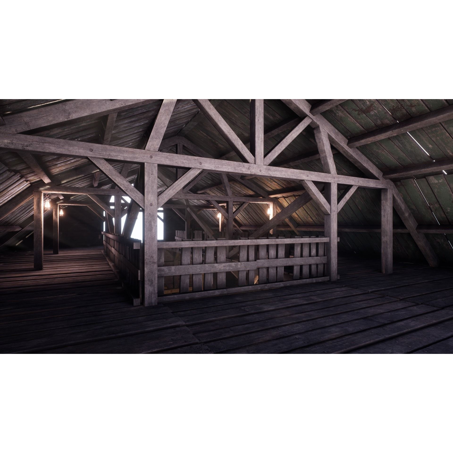 Old West Barn 3D Model – Low Poly PBR Asset, FBX, OBJ, Blender - View 16