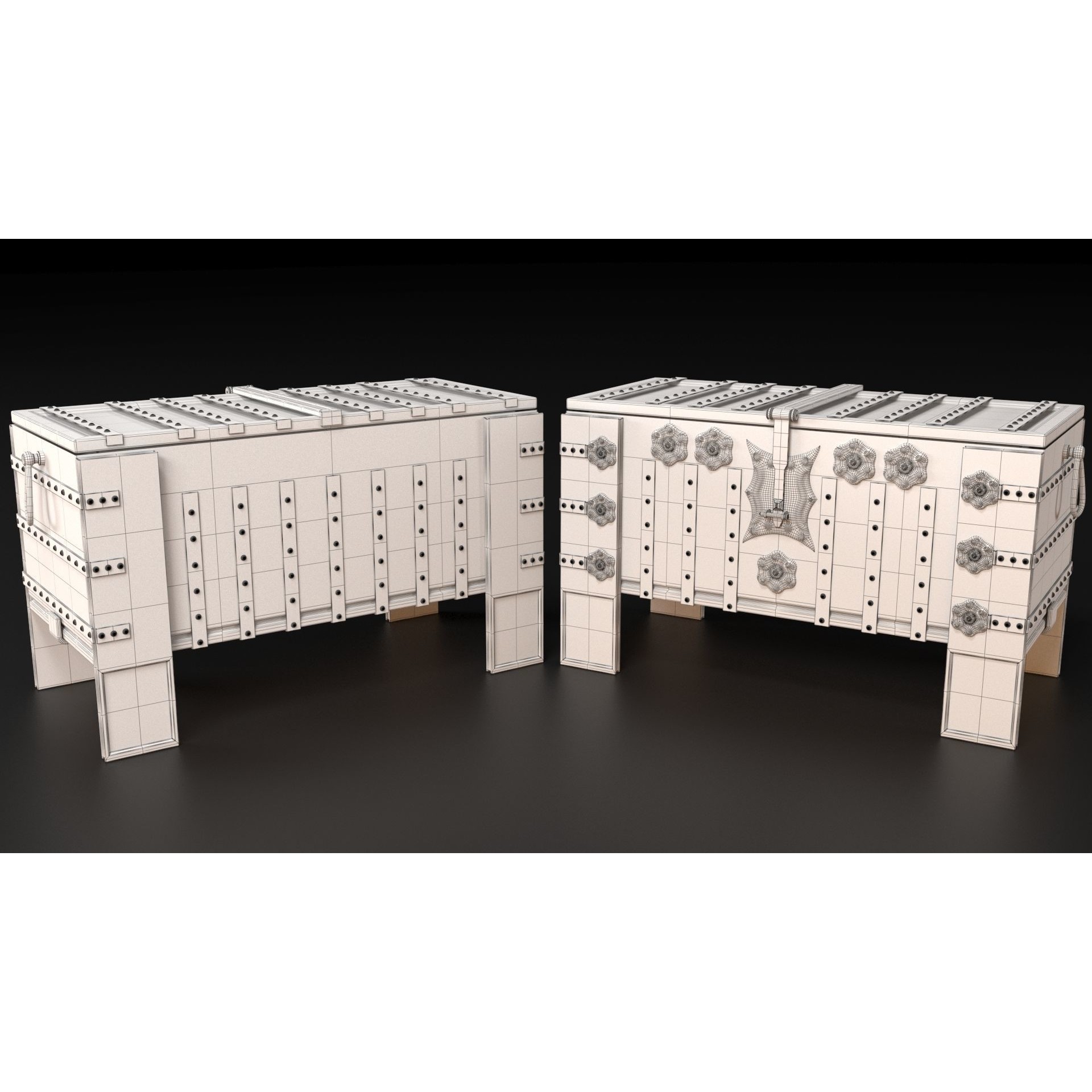 Medieval Pack 3D Model – PBR Textured Game Asset, FBX, OBJ, Blender - View 5