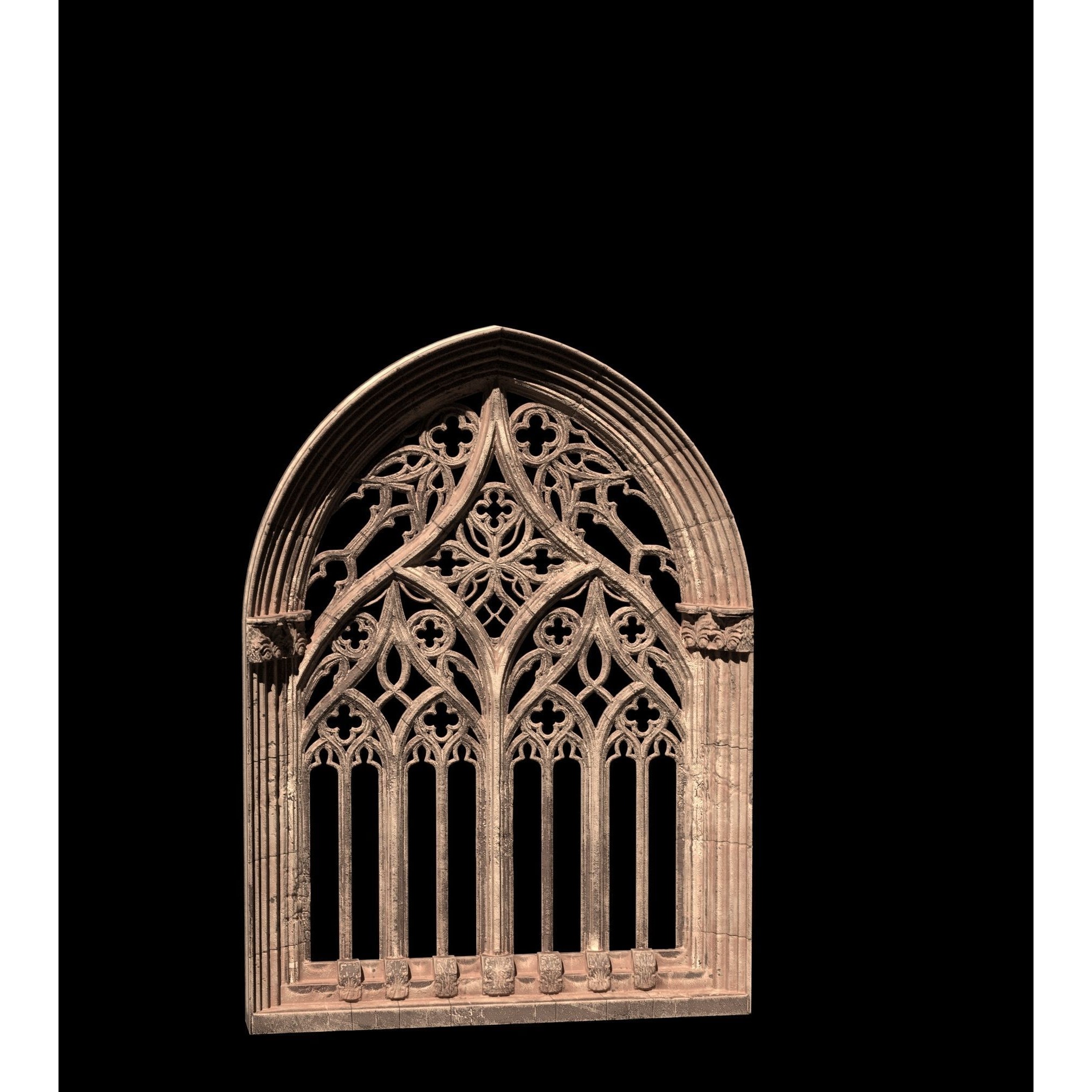 Medieval Textured Windows Pack - Low-Poly Game-Ready 3D Model - View 10