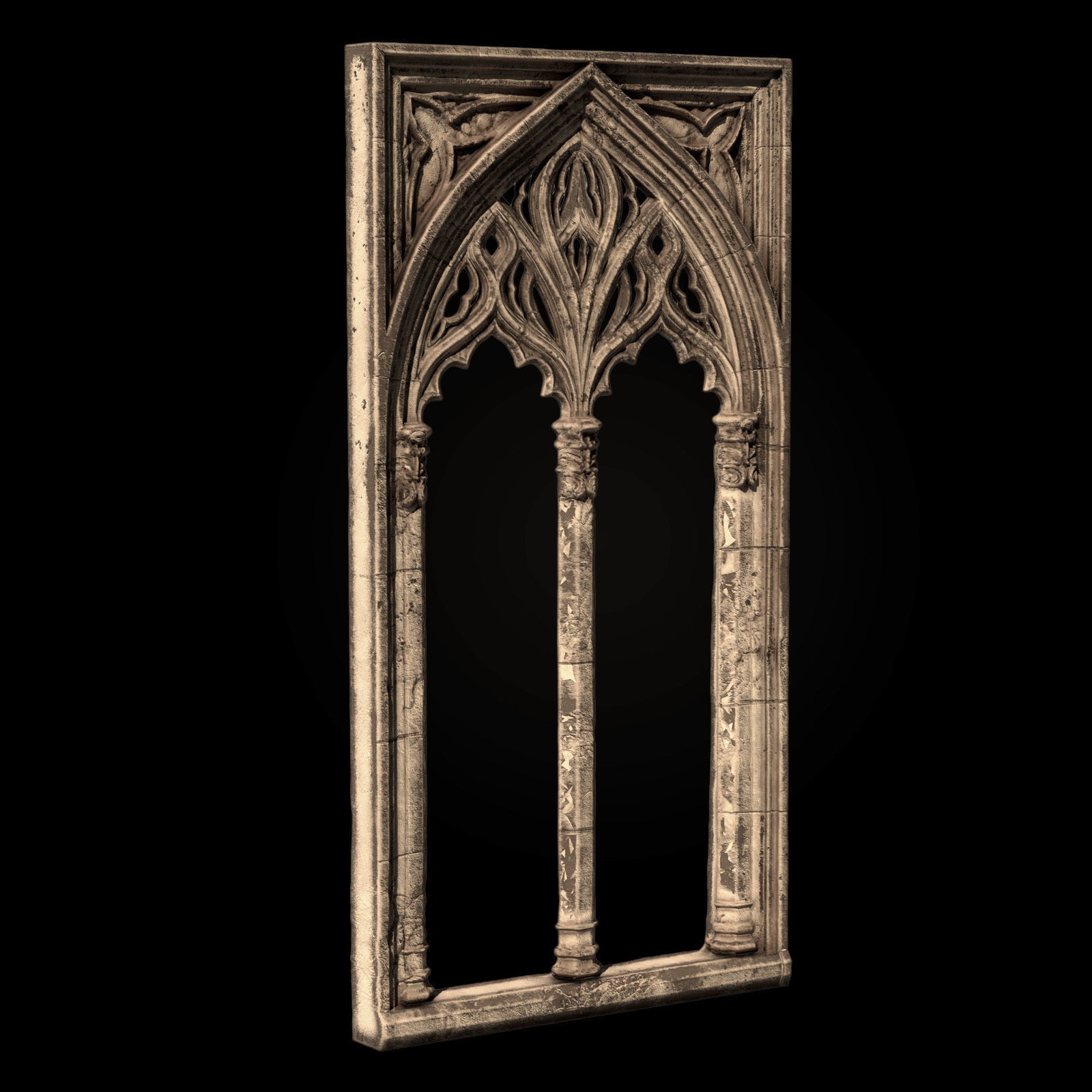 Medieval Textured Windows Pack - Low-Poly Game-Ready 3D Model - View 14
