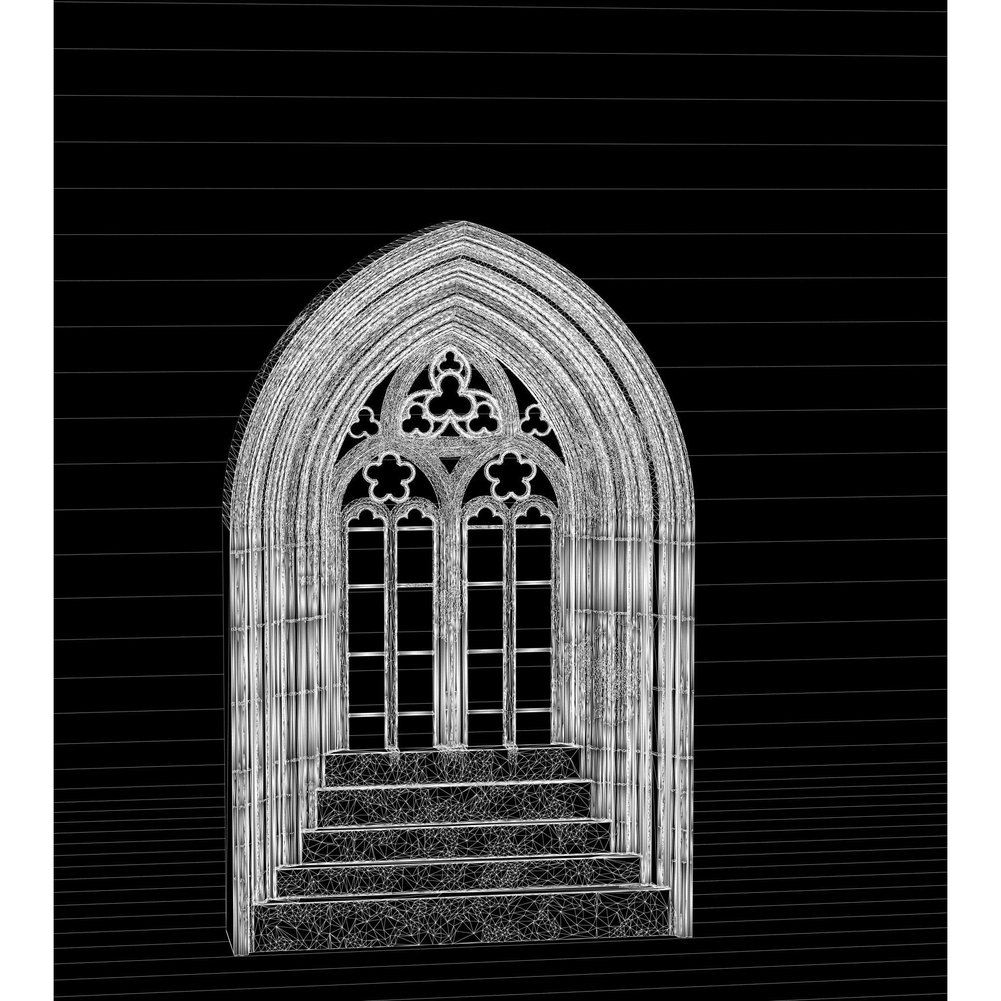 Medieval Textured Windows Pack - Low-Poly Game-Ready 3D Model - View 26