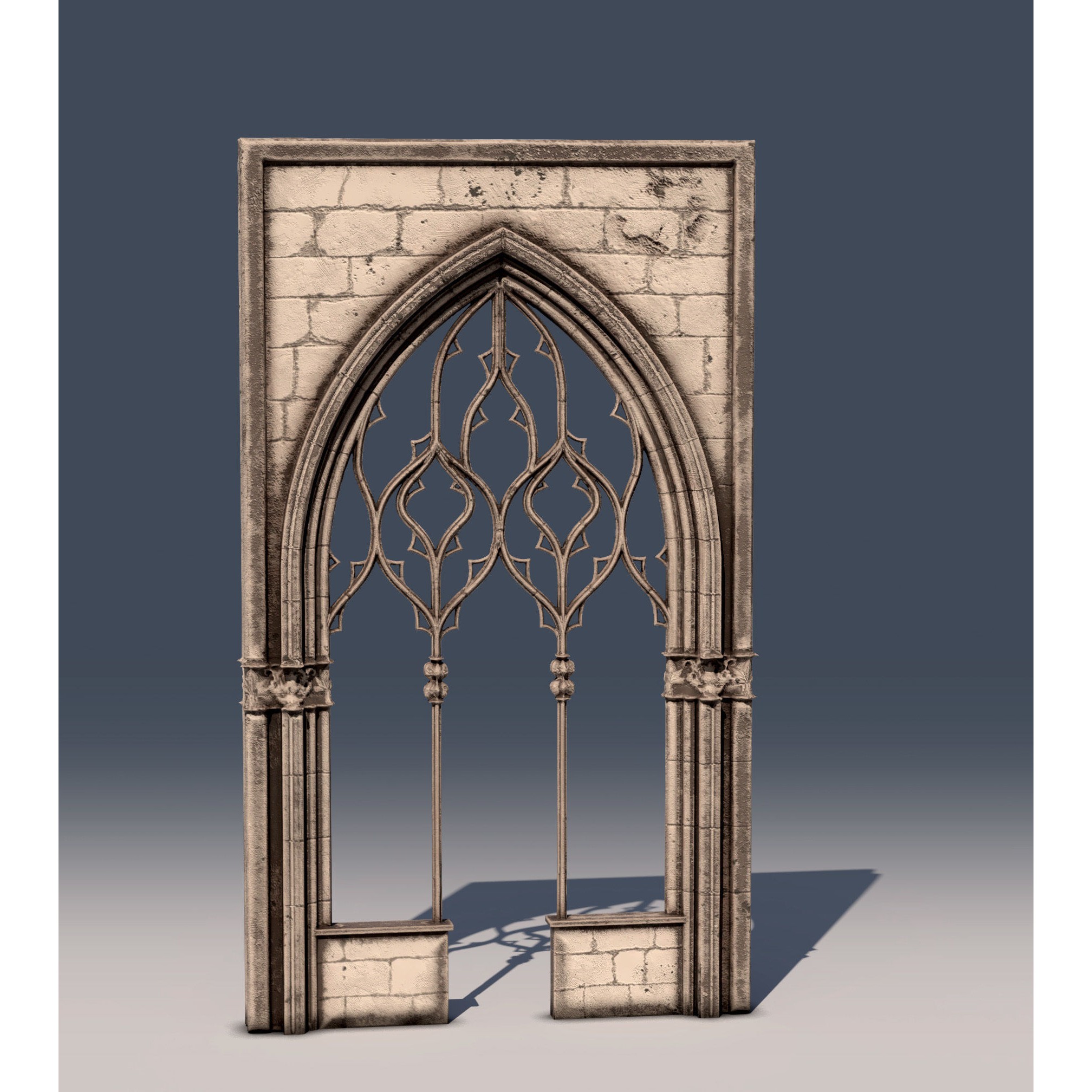 Medieval Textured Windows Pack - Low-Poly Game-Ready 3D Model - View 3