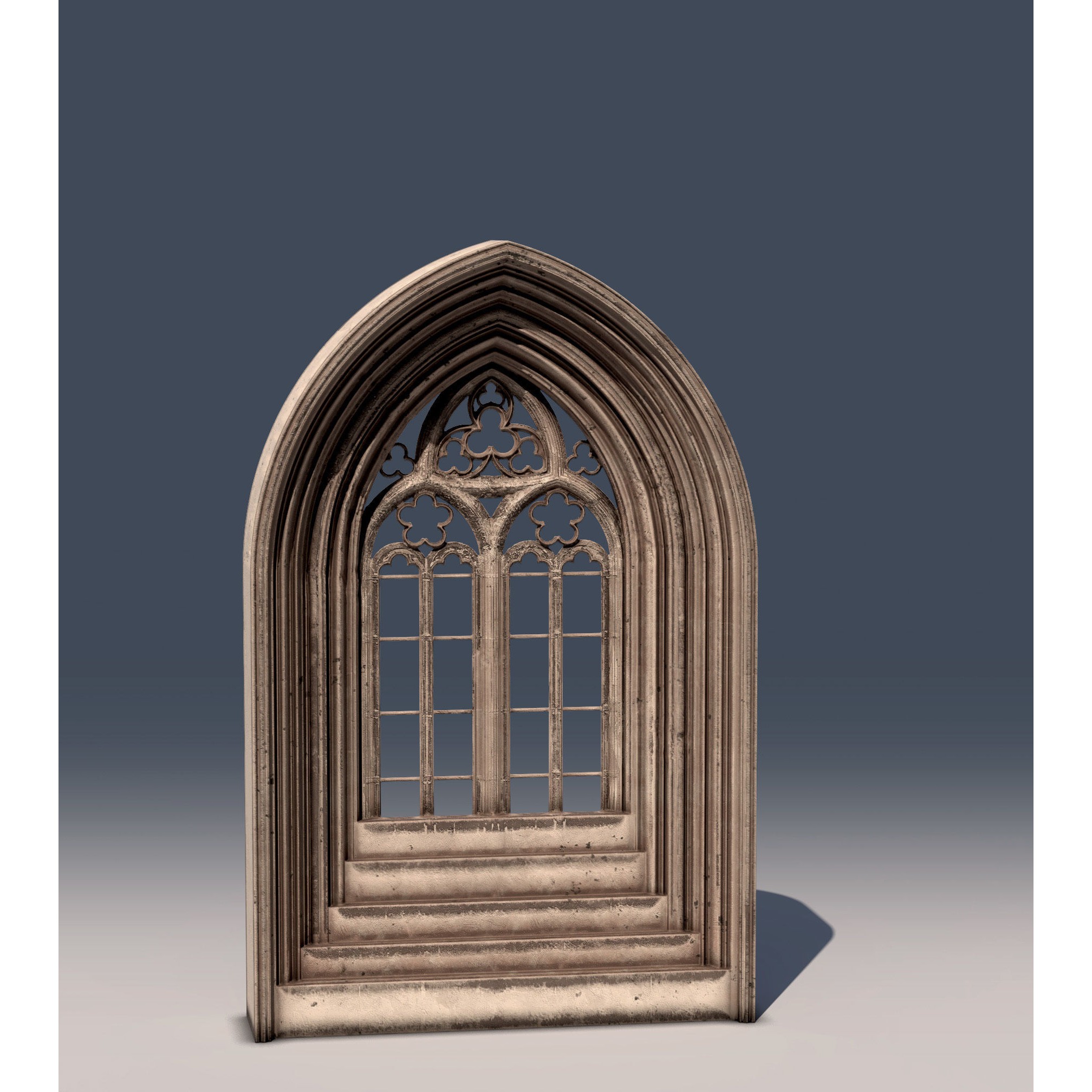 Medieval Textured Windows Pack - Low-Poly Game-Ready 3D Model - View 6