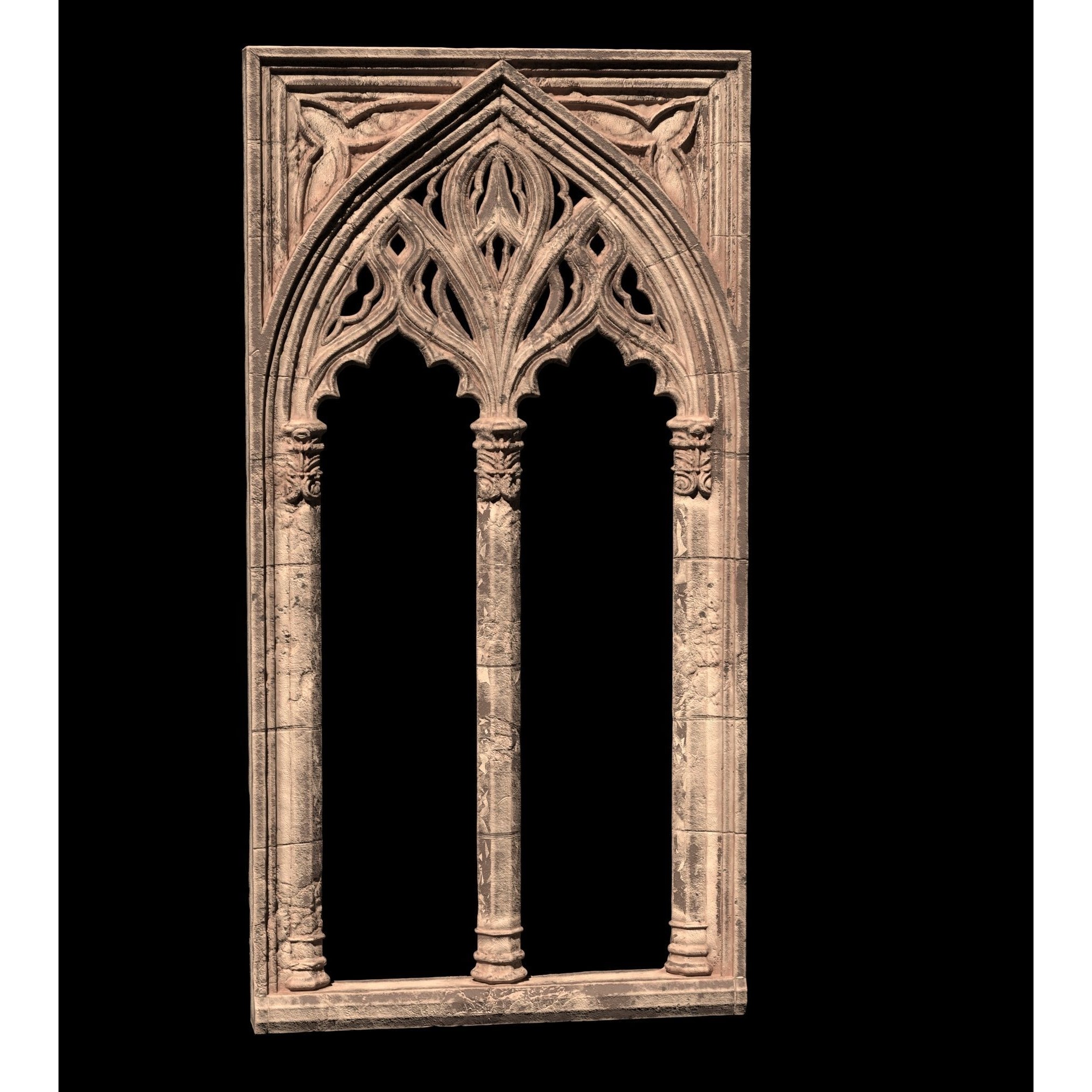 Medieval Textured Windows Pack - Low-Poly Game-Ready 3D Model - View 9