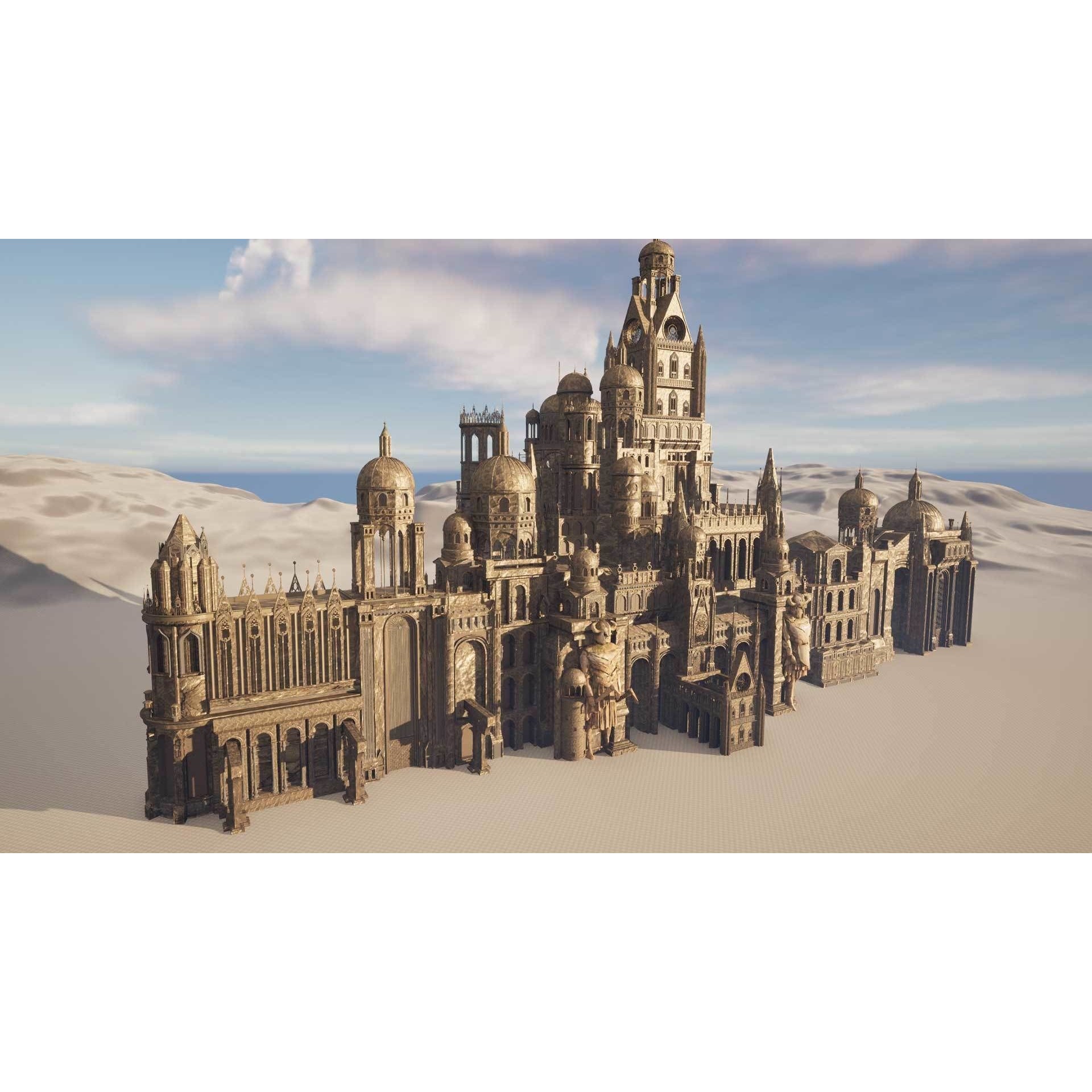 Ancient Ruins 3D Model – Low-Poly Architectural Asset, FBX & Blender - View 16