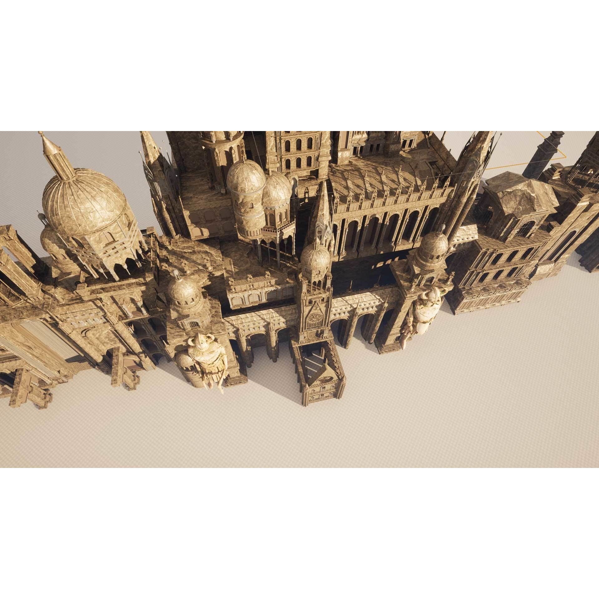 Ancient Ruins 3D Model – Low-Poly Architectural Asset, FBX & Blender - View 19