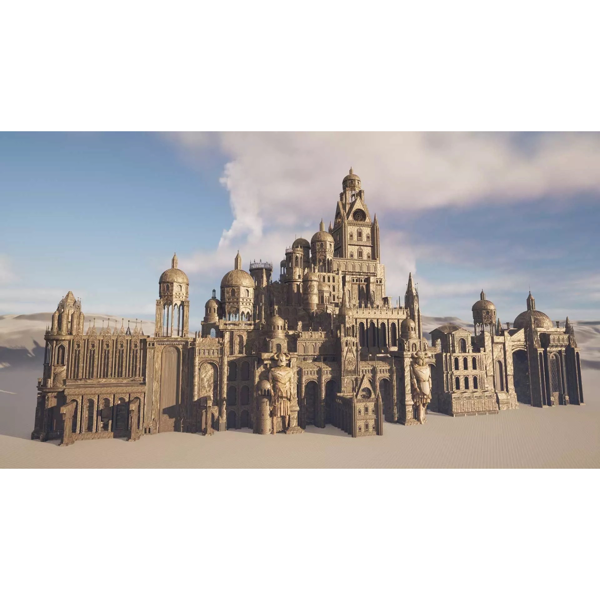Ancient Ruins 3D Model – Low-Poly Architectural Asset, FBX & Blender - View 2