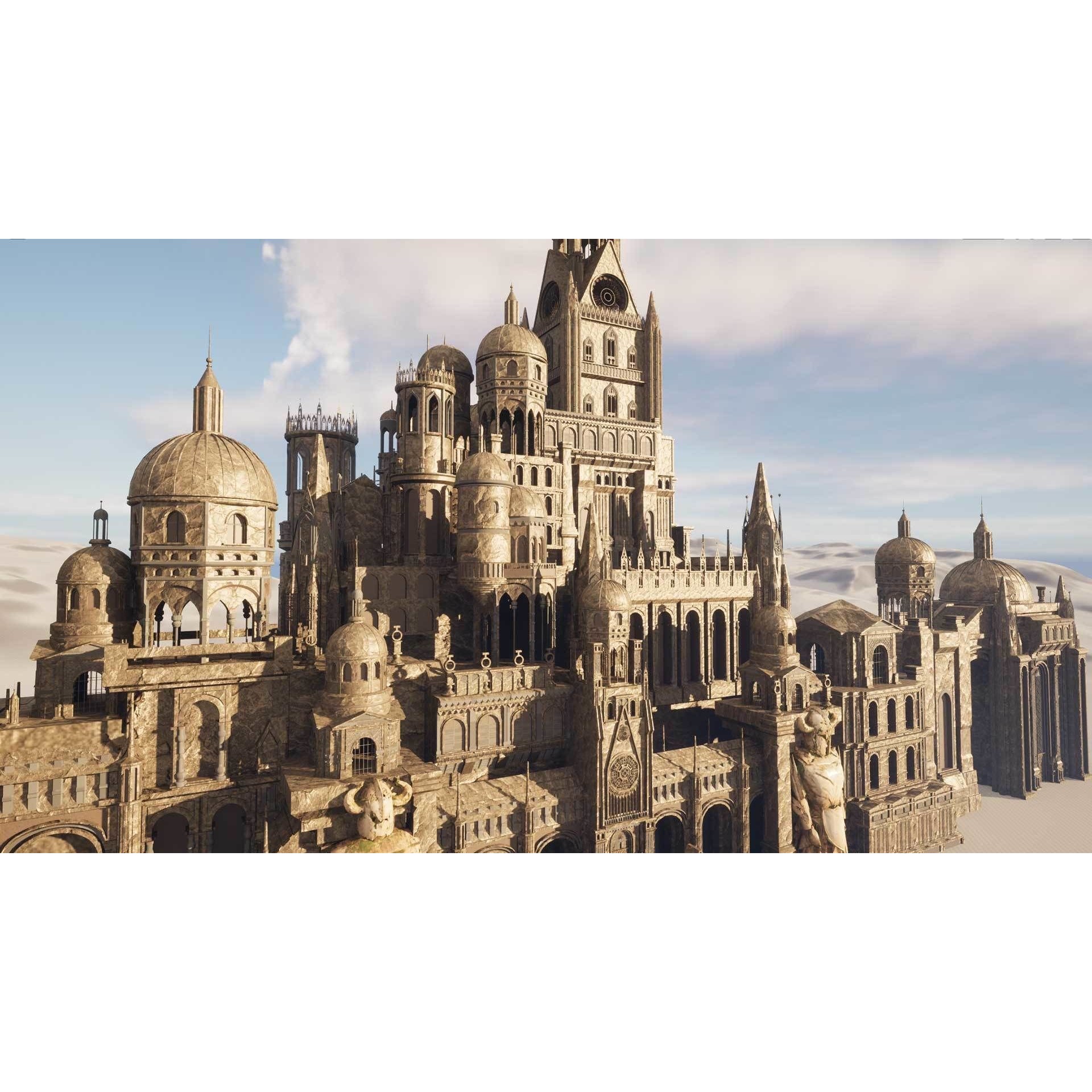 Ancient Ruins 3D Model – Low-Poly Architectural Asset, FBX & Blender - View 4