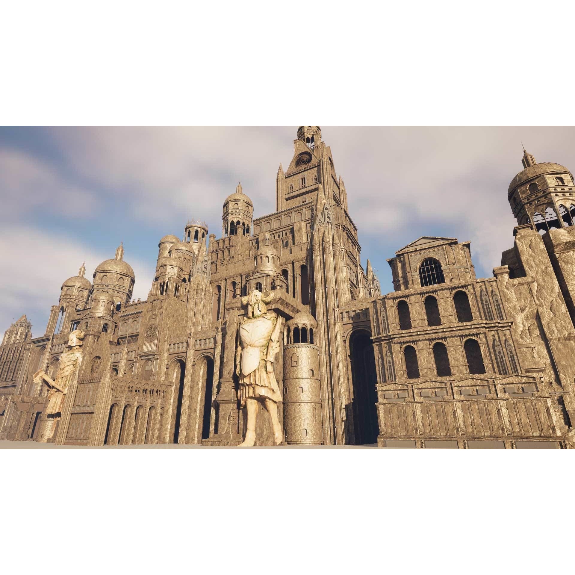 Ancient Ruins 3D Model – Low-Poly Architectural Asset, FBX & Blender - View 6