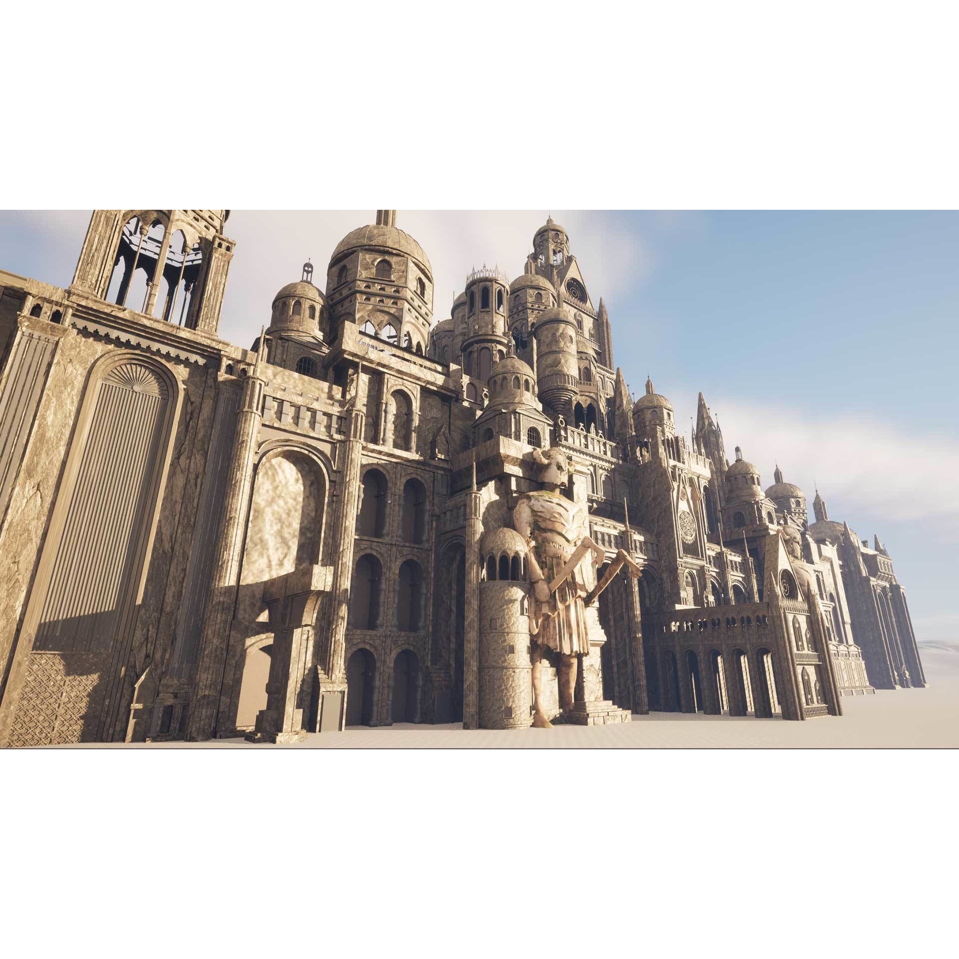 Ancient Ruins 3D Model – Low-Poly Architectural Asset, FBX & Blender - View 7
